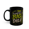 TNT Creations Black Ceramic Mug — Retro Pickle Graphic (11oz/15oz)