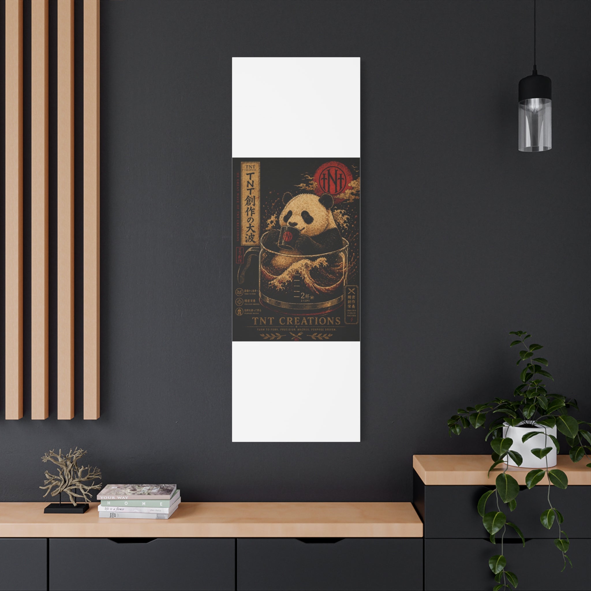 Panda Tea Canvas