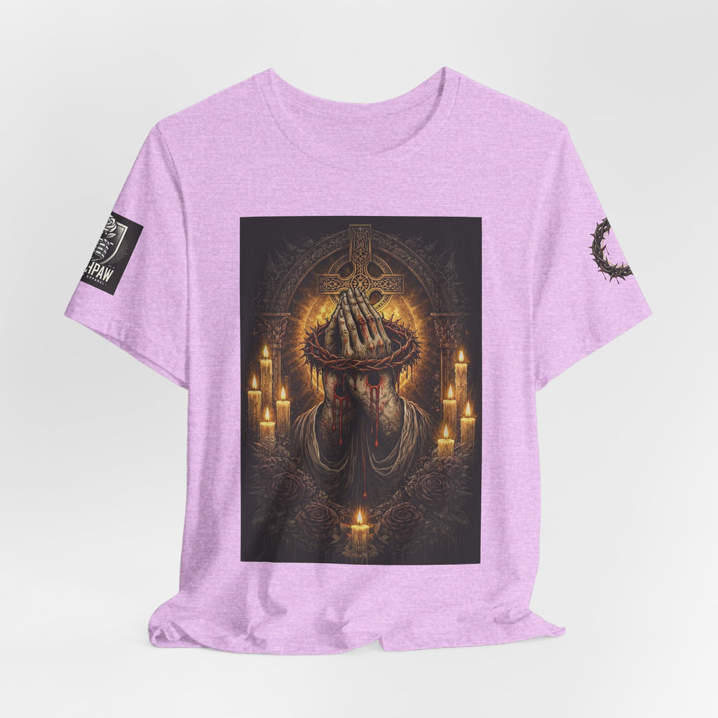 Satan-Repellant Graphic Tee — "Don't TRY me Satan!!" Chest Illustration & Back Slogan