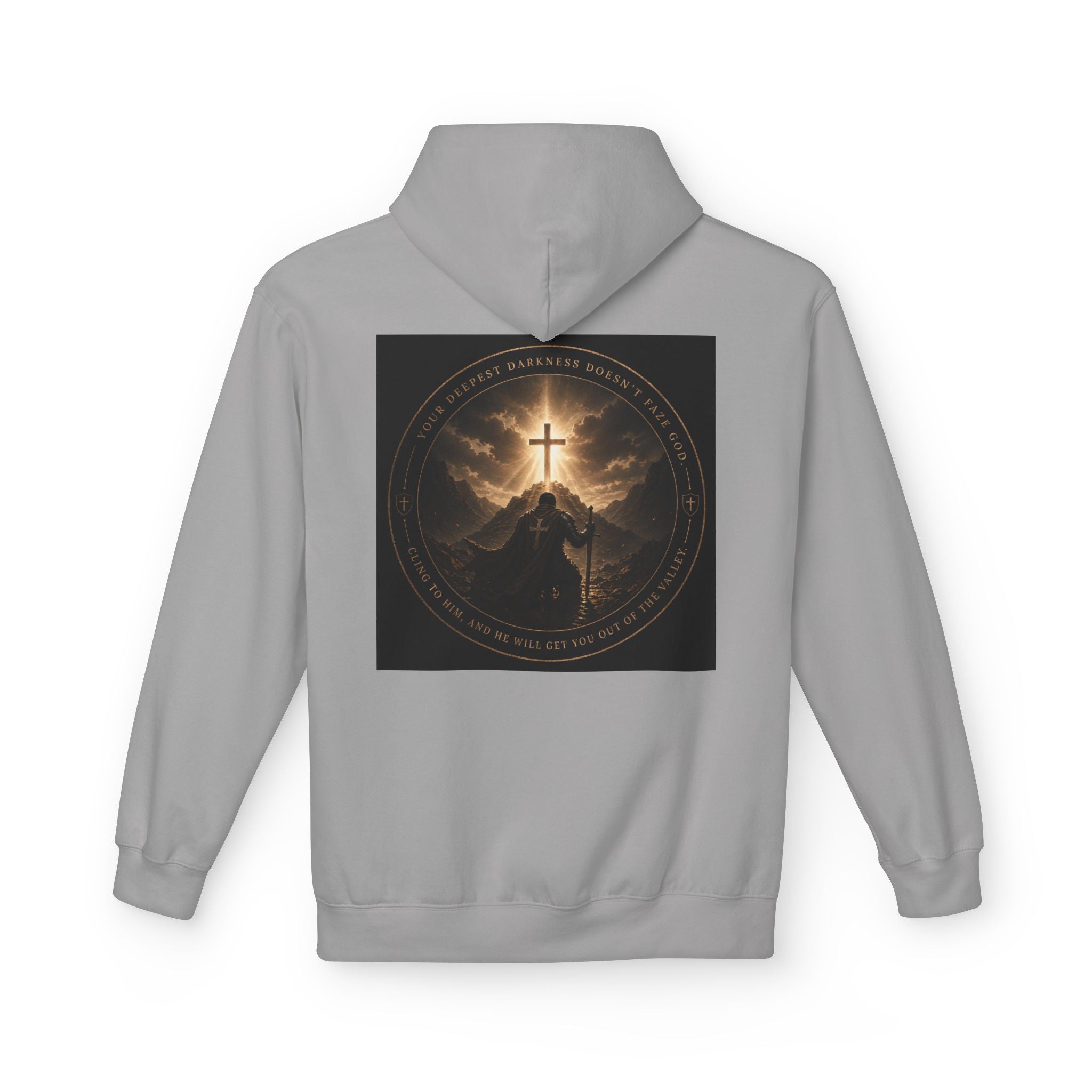 Christian Cross Hoodie — 'Stand by the Word' Inspirational Faith Sweatshirt