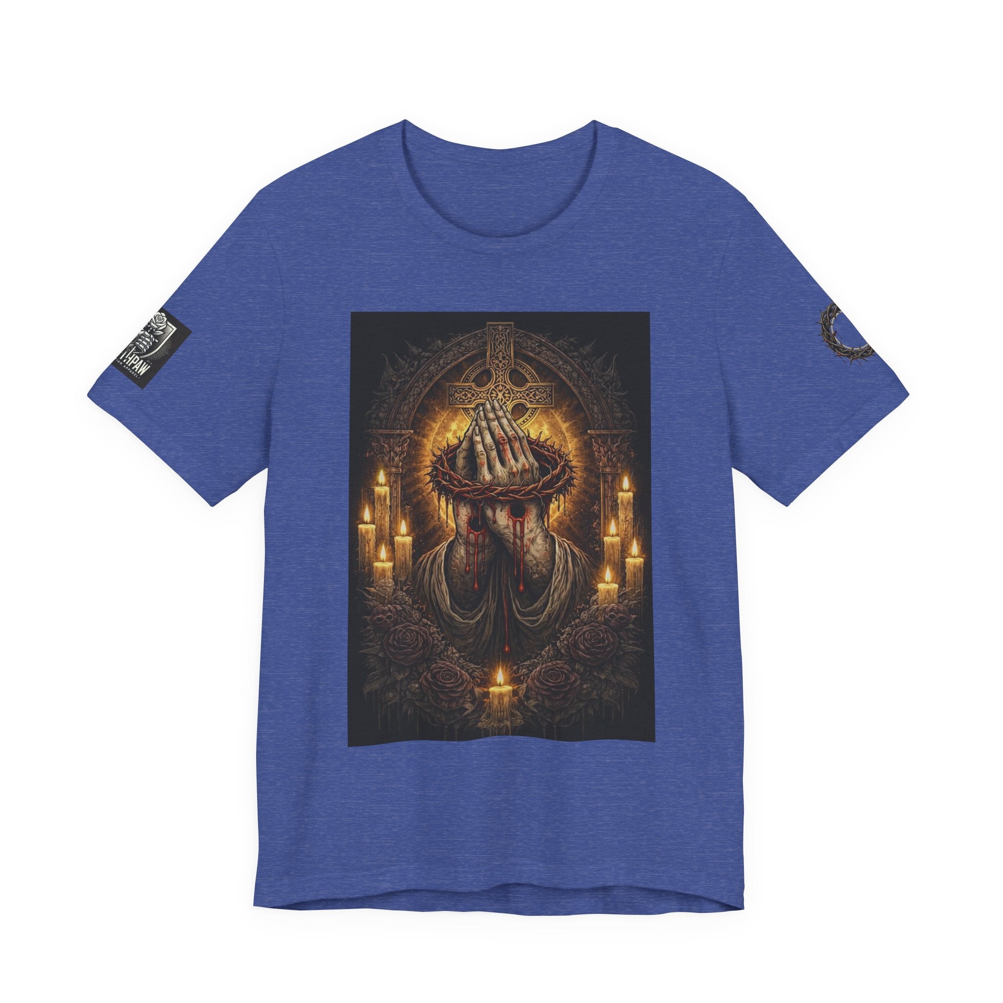 Satan-Repellant Graphic Tee — "Don't TRY me Satan!!" Chest Illustration & Back Slogan