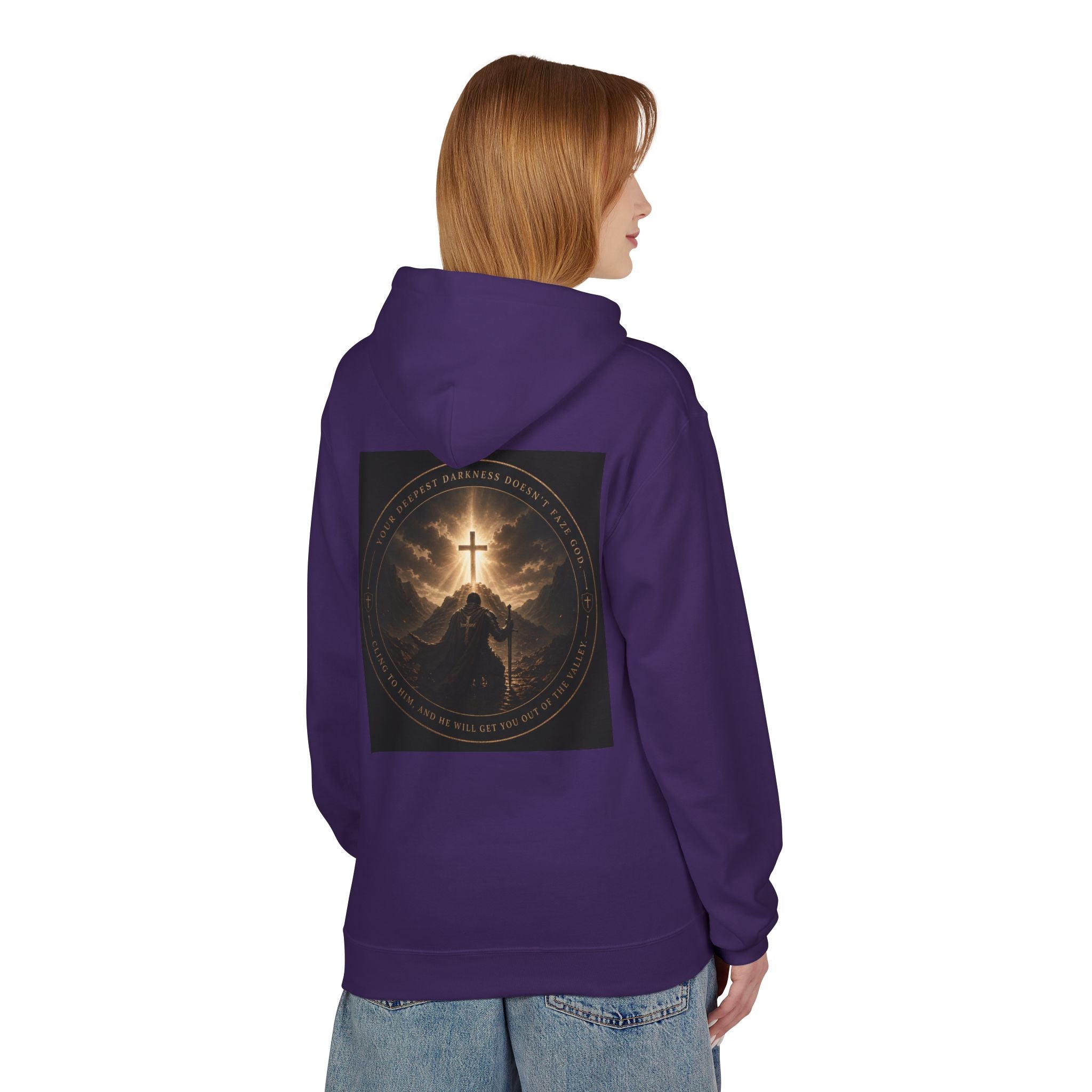 Christian Cross Hoodie — 'Stand by the Word' Inspirational Faith Sweatshirt