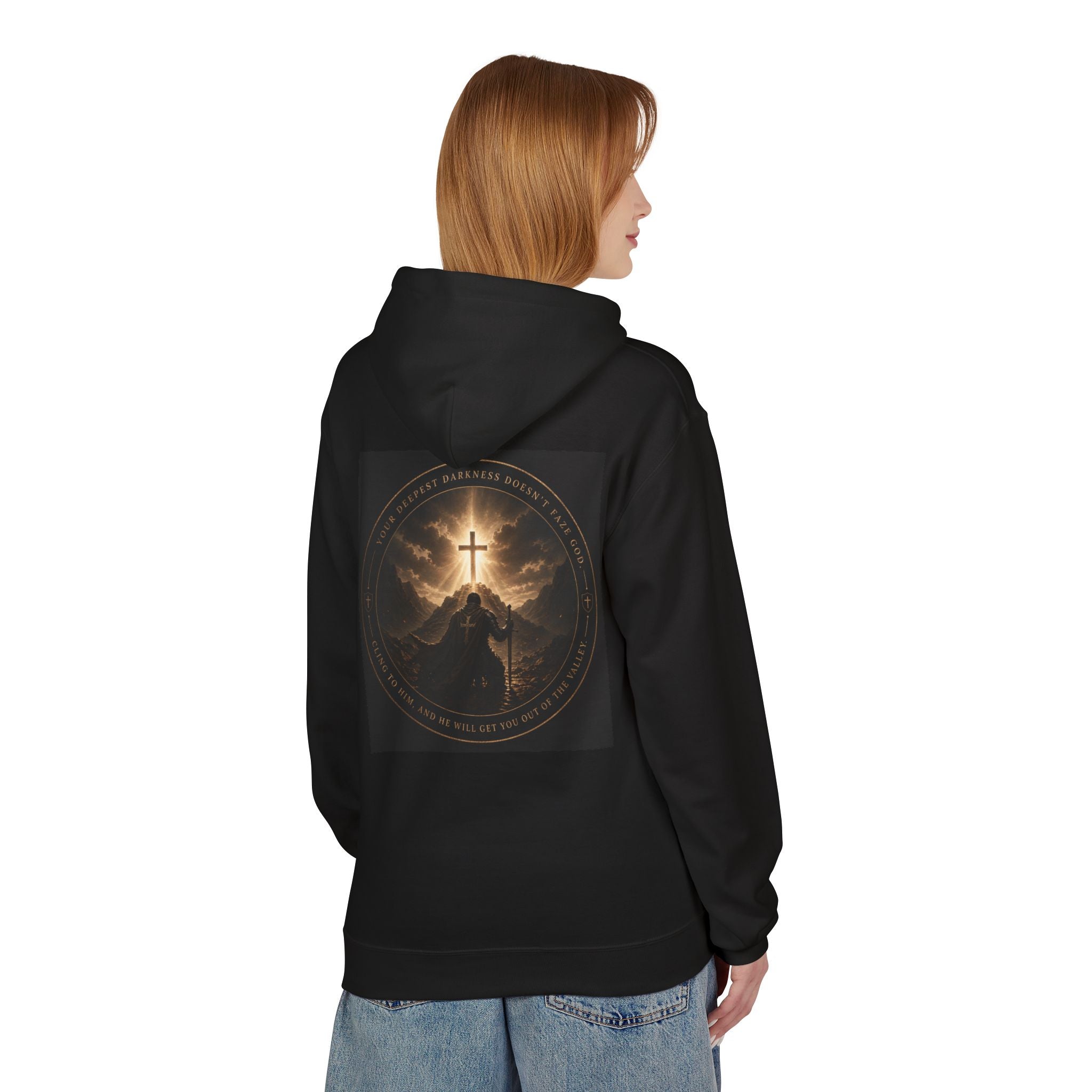 Christian Cross Hoodie — 'Stand by the Word' Inspirational Faith Sweatshirt