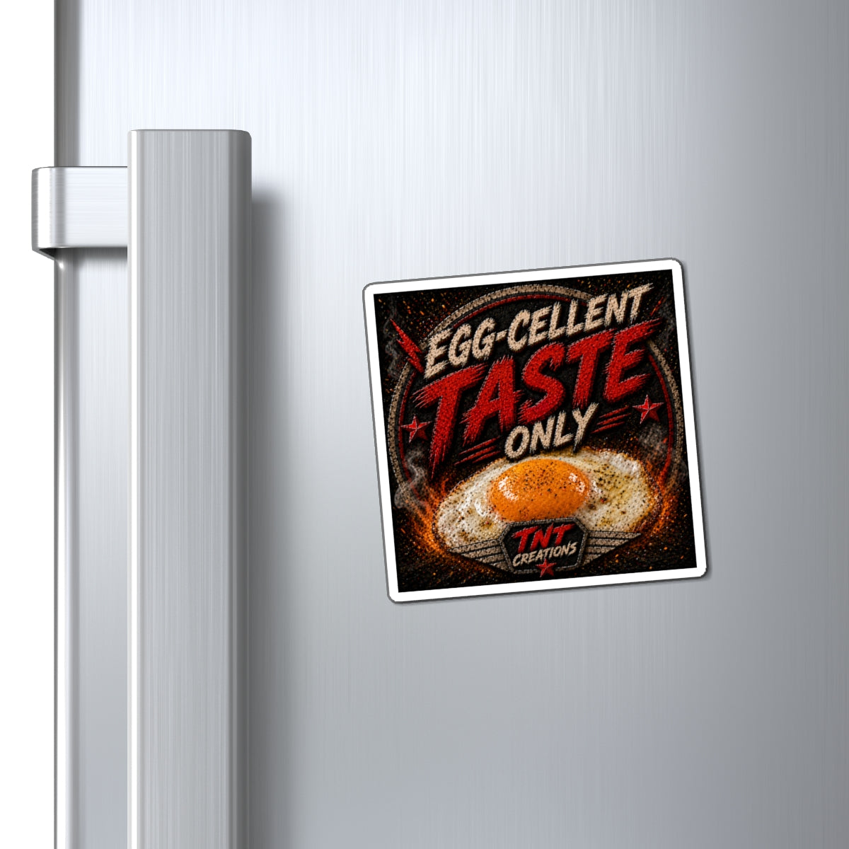 Egg-cellent Taste Only Magnet — Retro Fried Egg Kitchen Refrigerator Decor