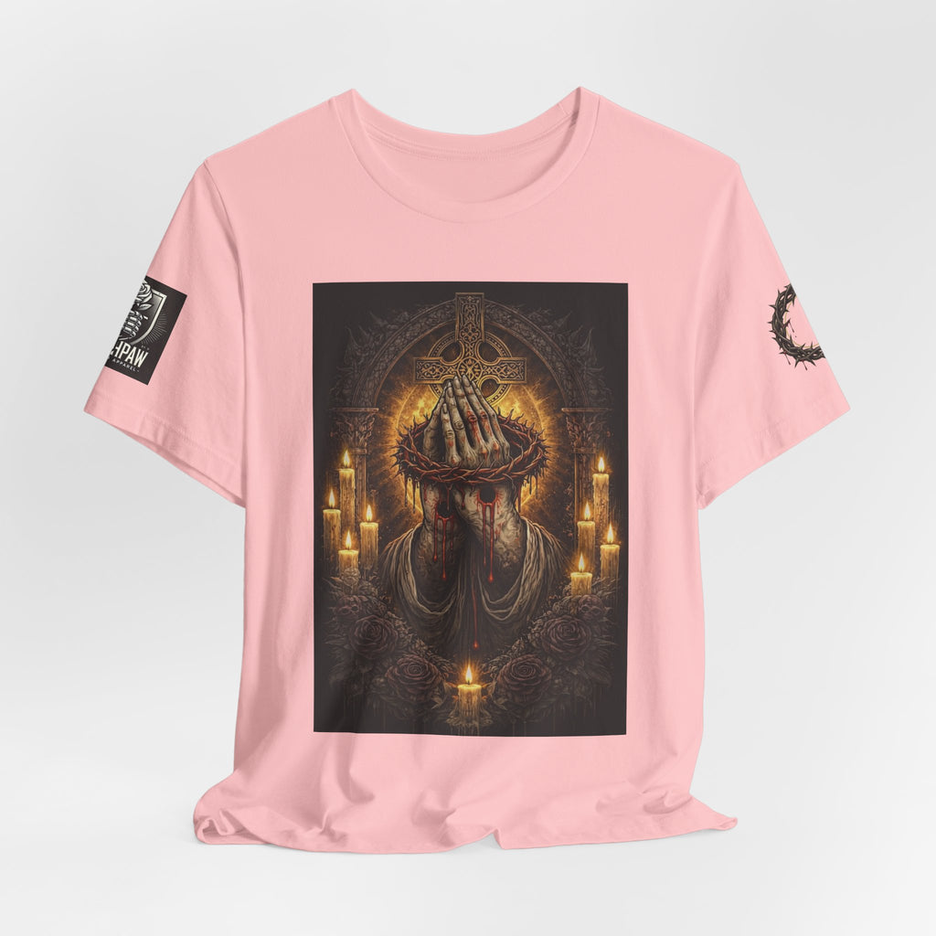 Satan-Repellant Graphic Tee — "Don't TRY me Satan!!" Chest Illustration & Back Slogan