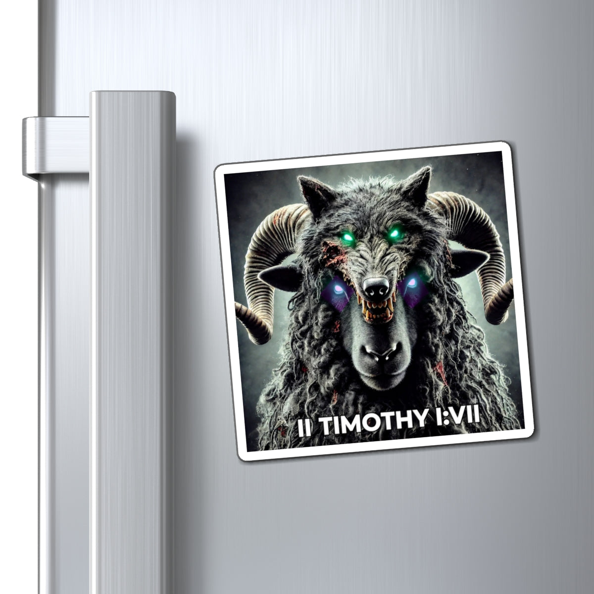 No Fear Black Sheep Magnet —  (II Timothy I:VII)