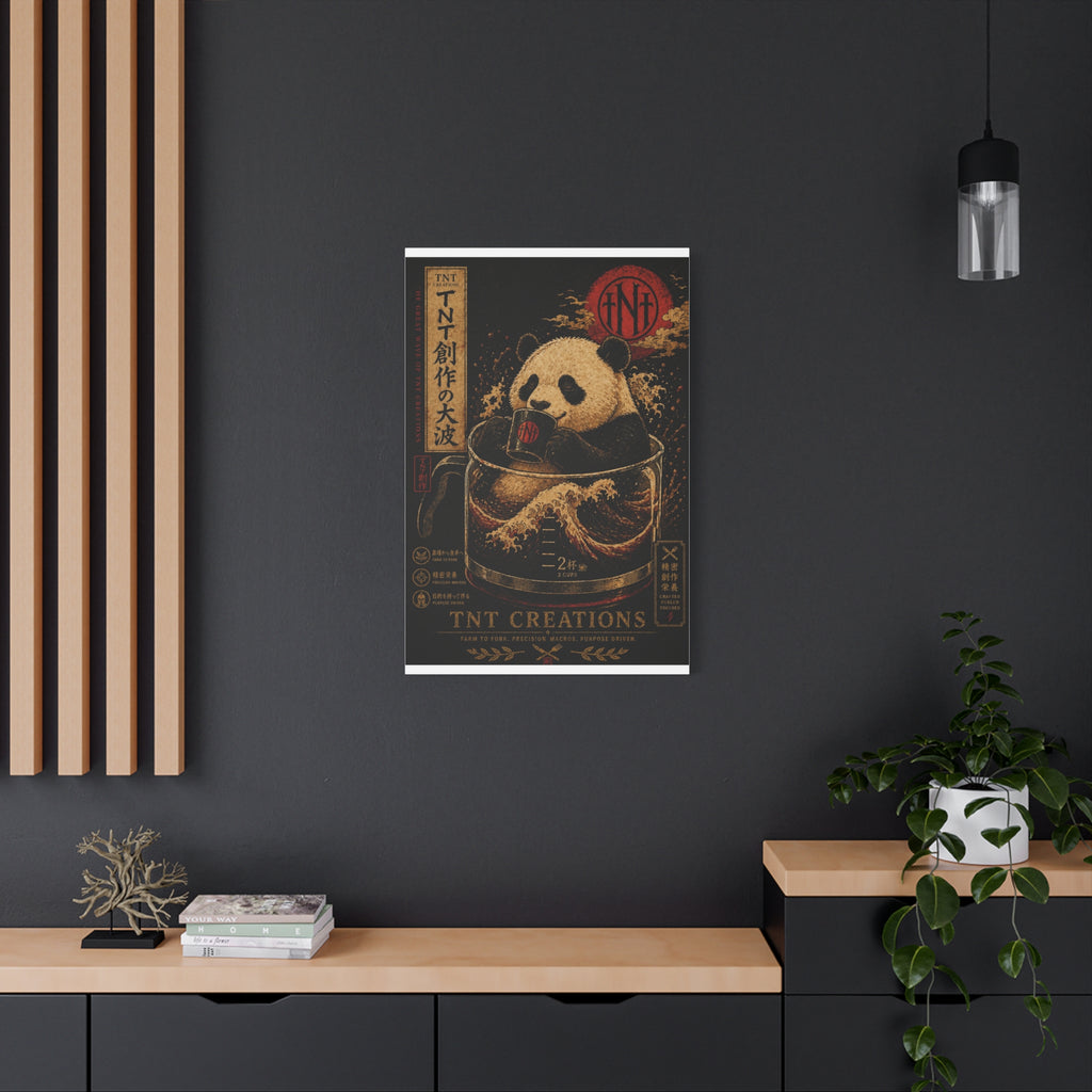 Panda Tea Canvas