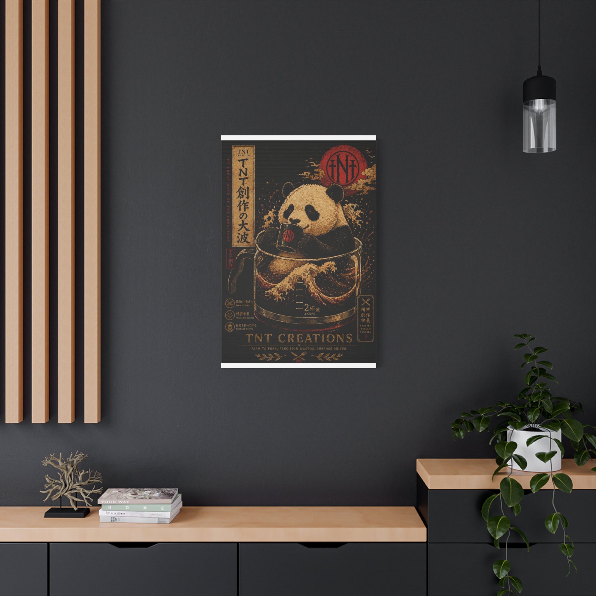 Panda Tea Canvas