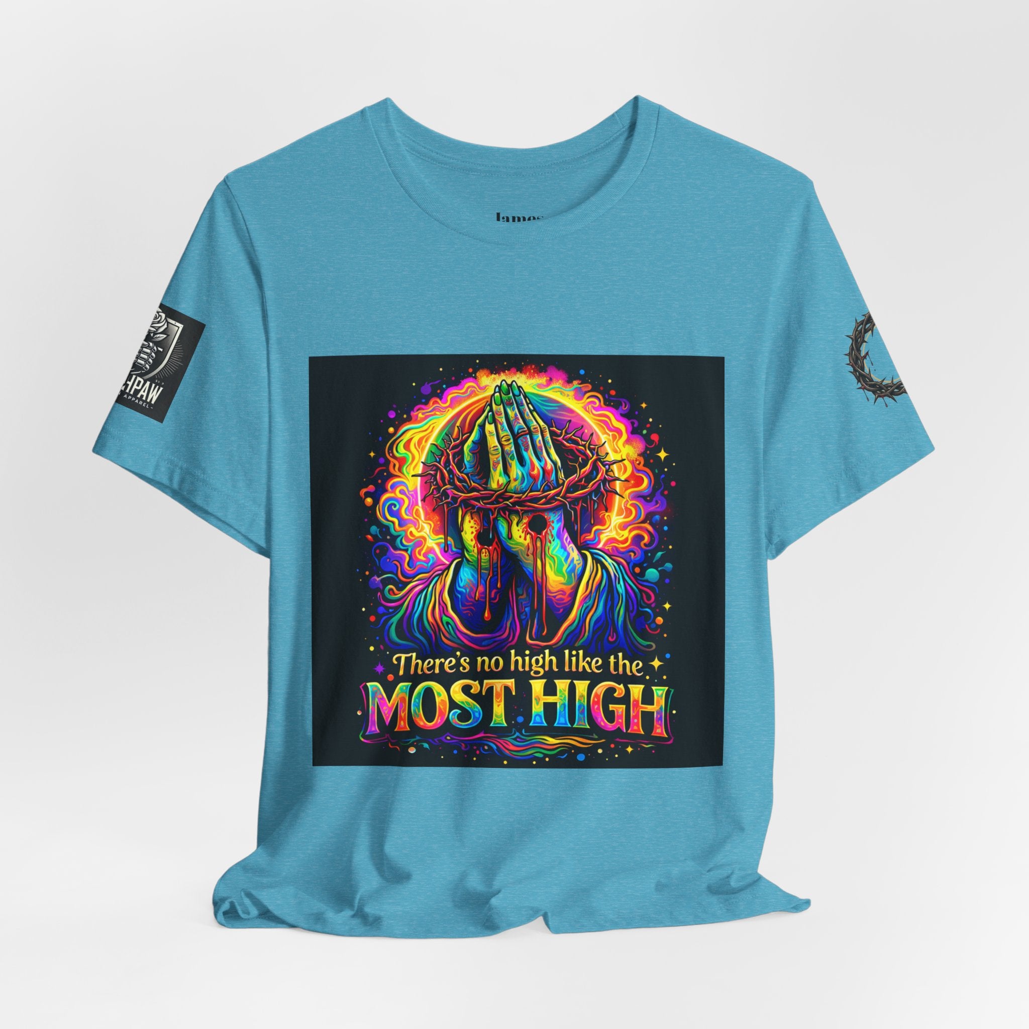 Psychedelic Jesus T‑Shirt – "There's No High Like the Most High" Graphic Tee