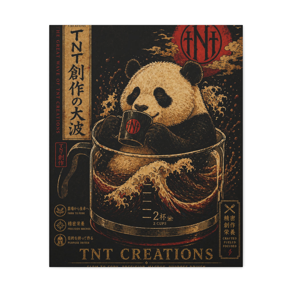 Panda Tea Canvas