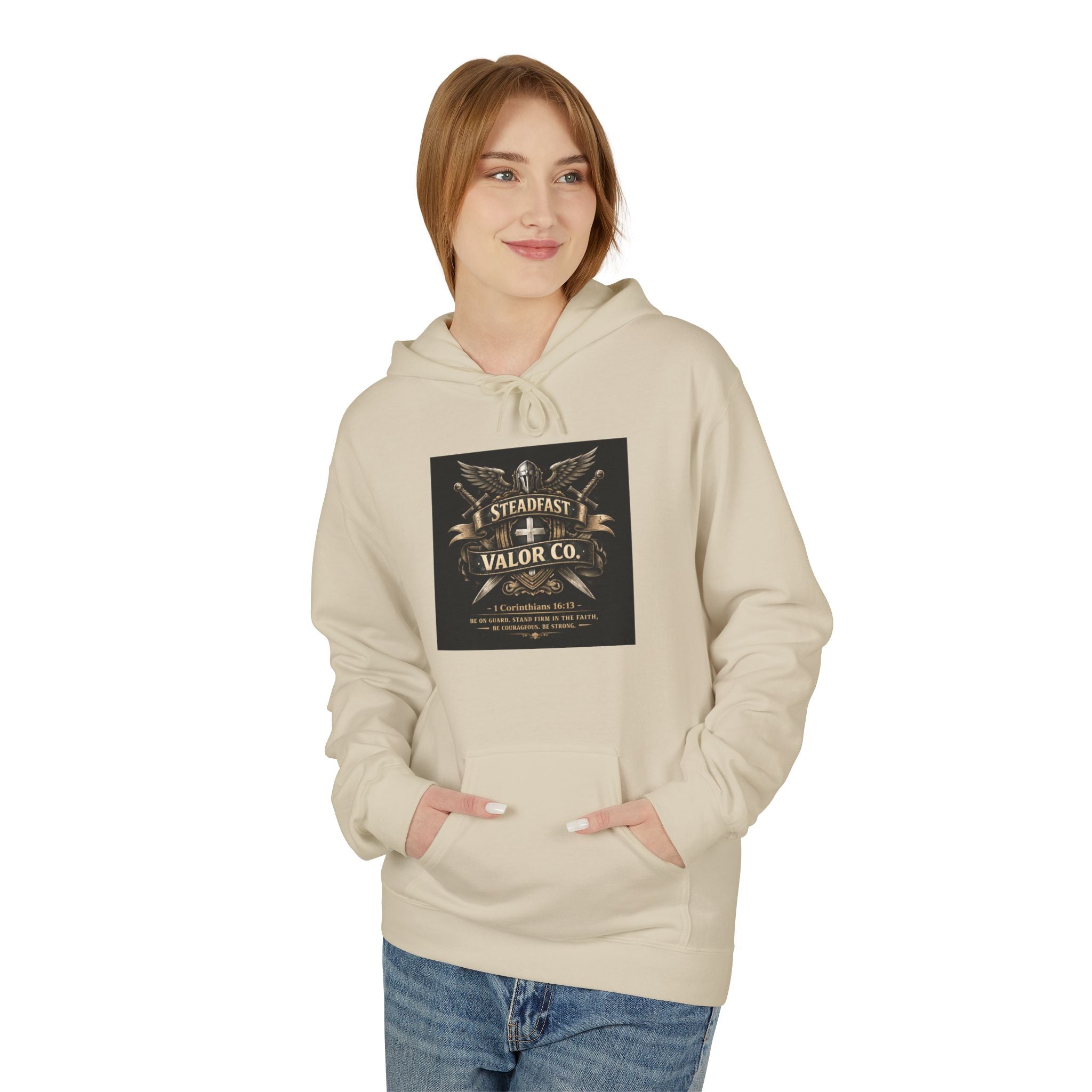 Christian Warrior Hoodie — "Stand Firm" Ephesians 6:12 Inspirational Gospel Hoodie