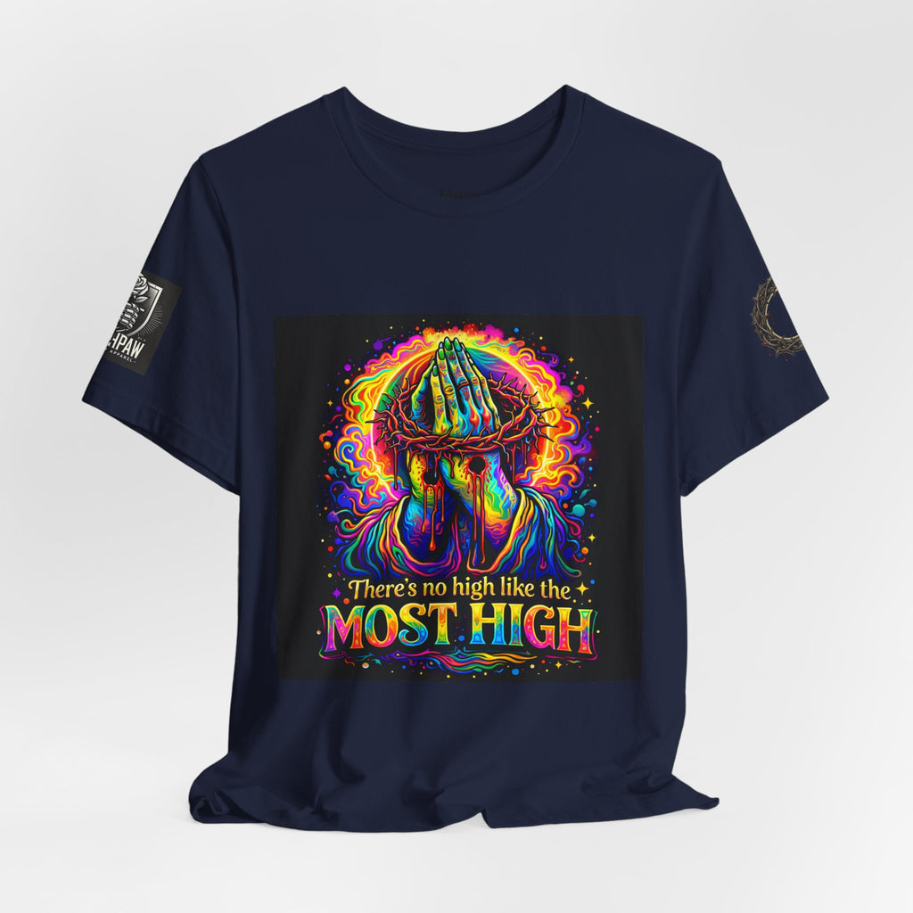 Psychedelic Jesus T‑Shirt – "There's No High Like the Most High" Graphic Tee