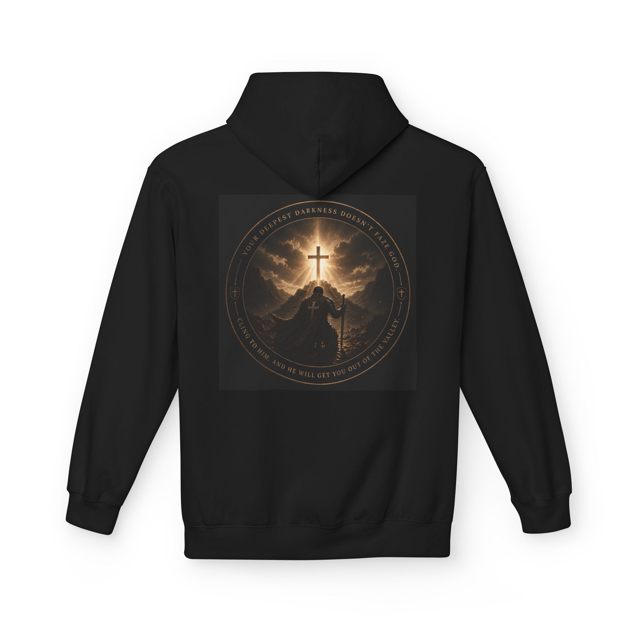 Christian Cross Hoodie — 'Stand by the Word' Inspirational Faith Sweatshirt