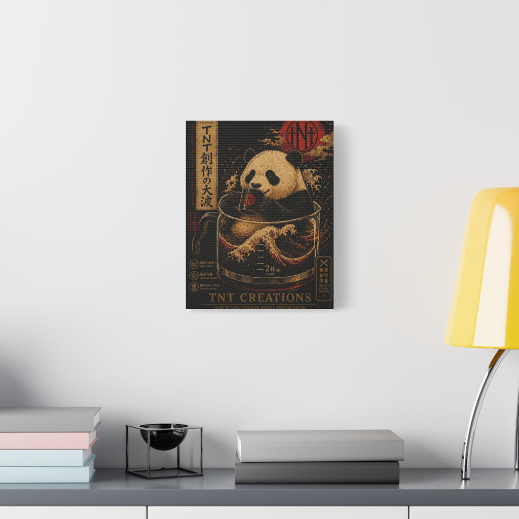 Panda Tea Canvas