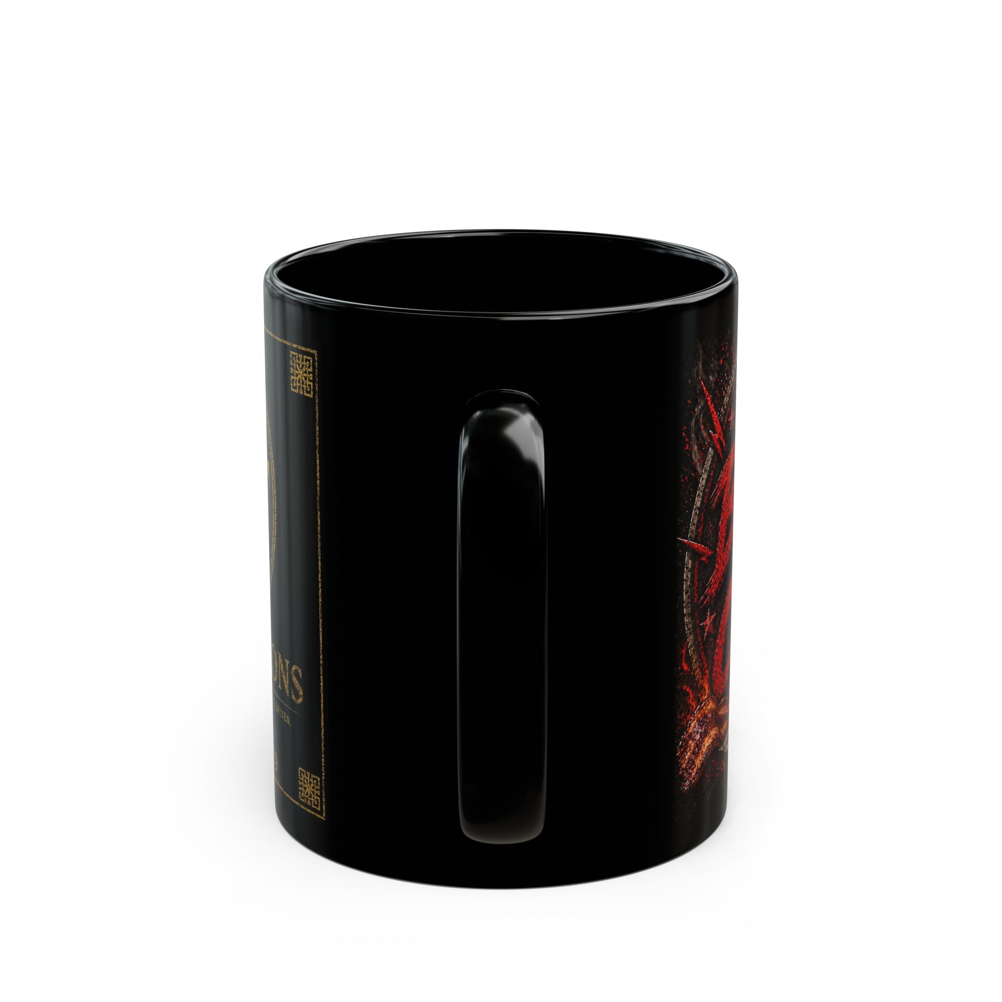 TNT Creations Black Logo Mug — Heavy Metal Gothic Coffee Cup (11oz/15oz)