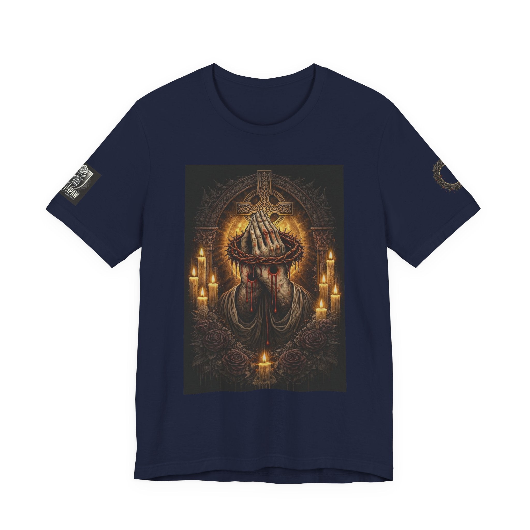 Satan-Repellant Graphic Tee — "Don't TRY me Satan!!" Chest Illustration & Back Slogan
