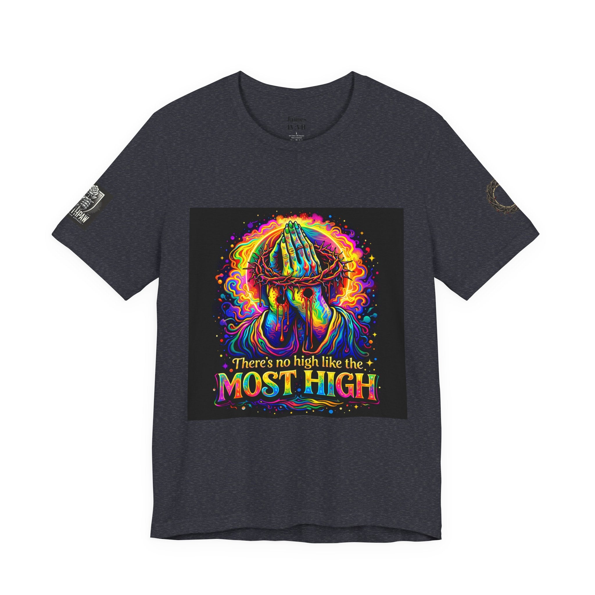 Psychedelic Jesus T‑Shirt – "There's No High Like the Most High" Graphic Tee