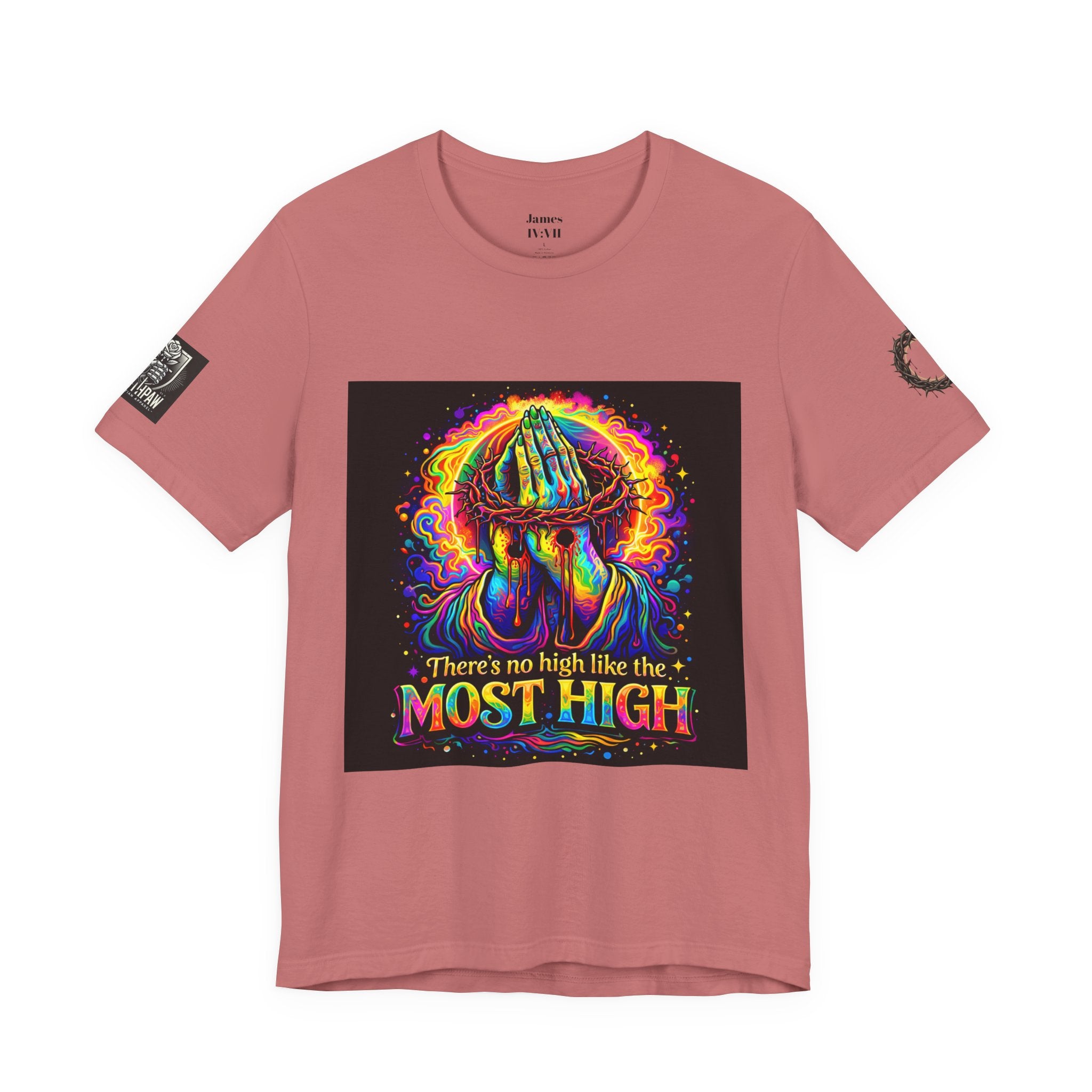 Psychedelic Jesus T‑Shirt – "There's No High Like the Most High" Graphic Tee