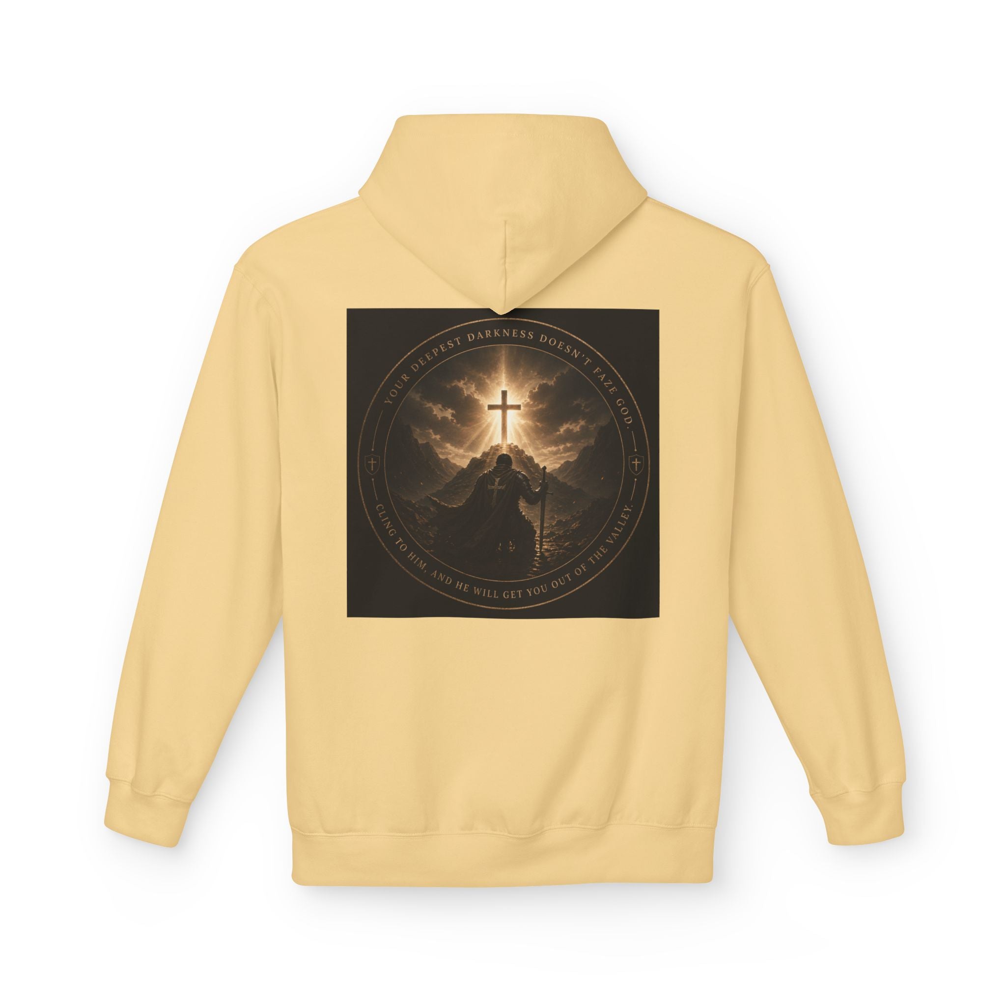 Christian Cross Hoodie — 'Stand by the Word' Inspirational Faith Sweatshirt