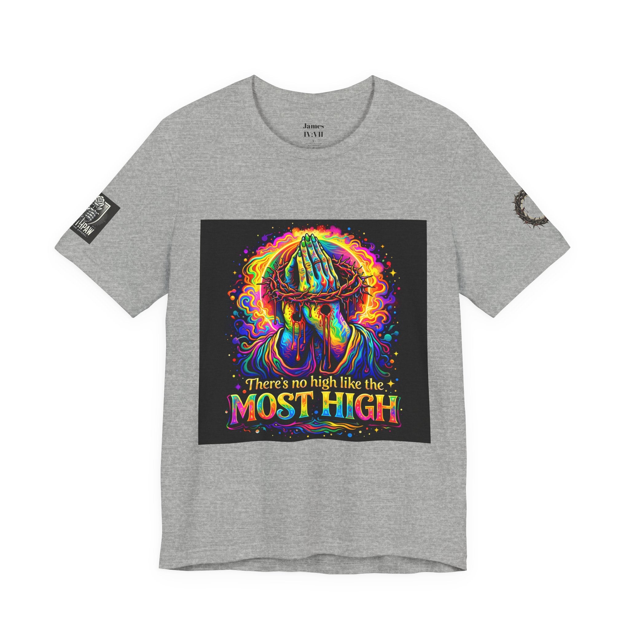 Psychedelic Jesus T‑Shirt – "There's No High Like the Most High" Graphic Tee