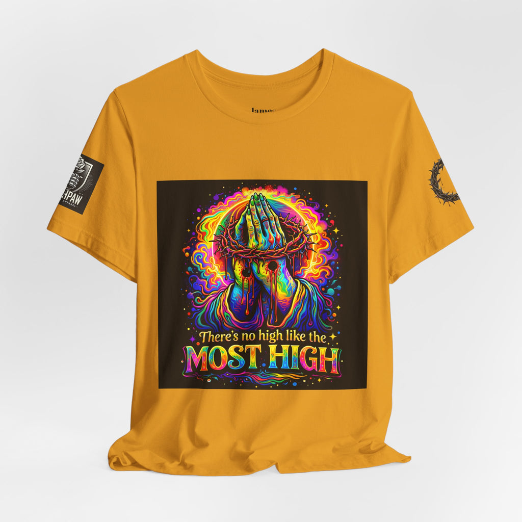 Psychedelic Jesus T‑Shirt – "There's No High Like the Most High" Graphic Tee