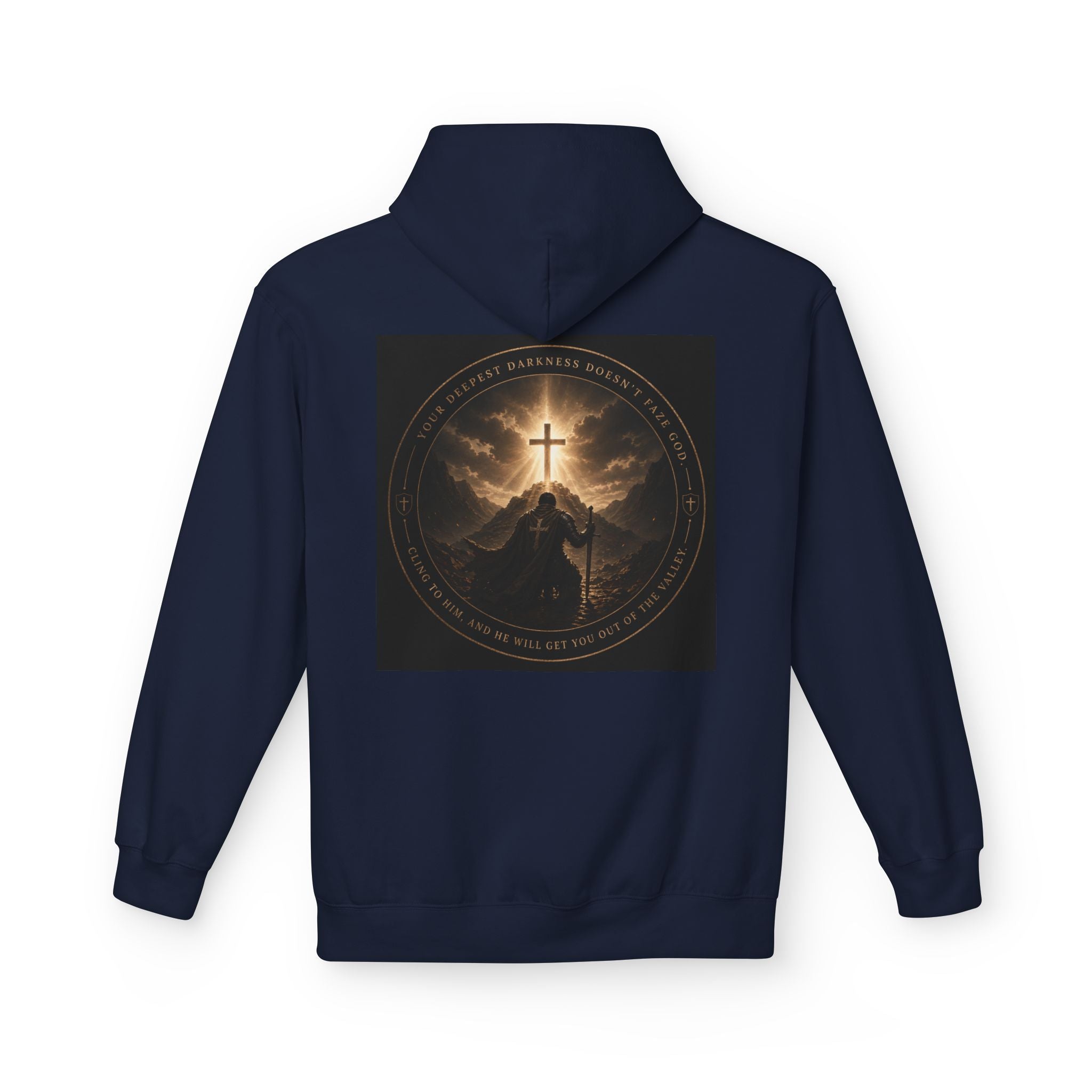 Christian Cross Hoodie — 'Stand by the Word' Inspirational Faith Sweatshirt