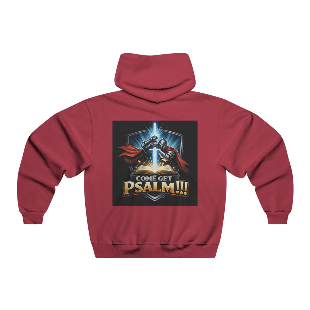 Psalm Warrior Hoodie — "Come Get Psalm!!!" Christian Knight Graphic Sweatshirt