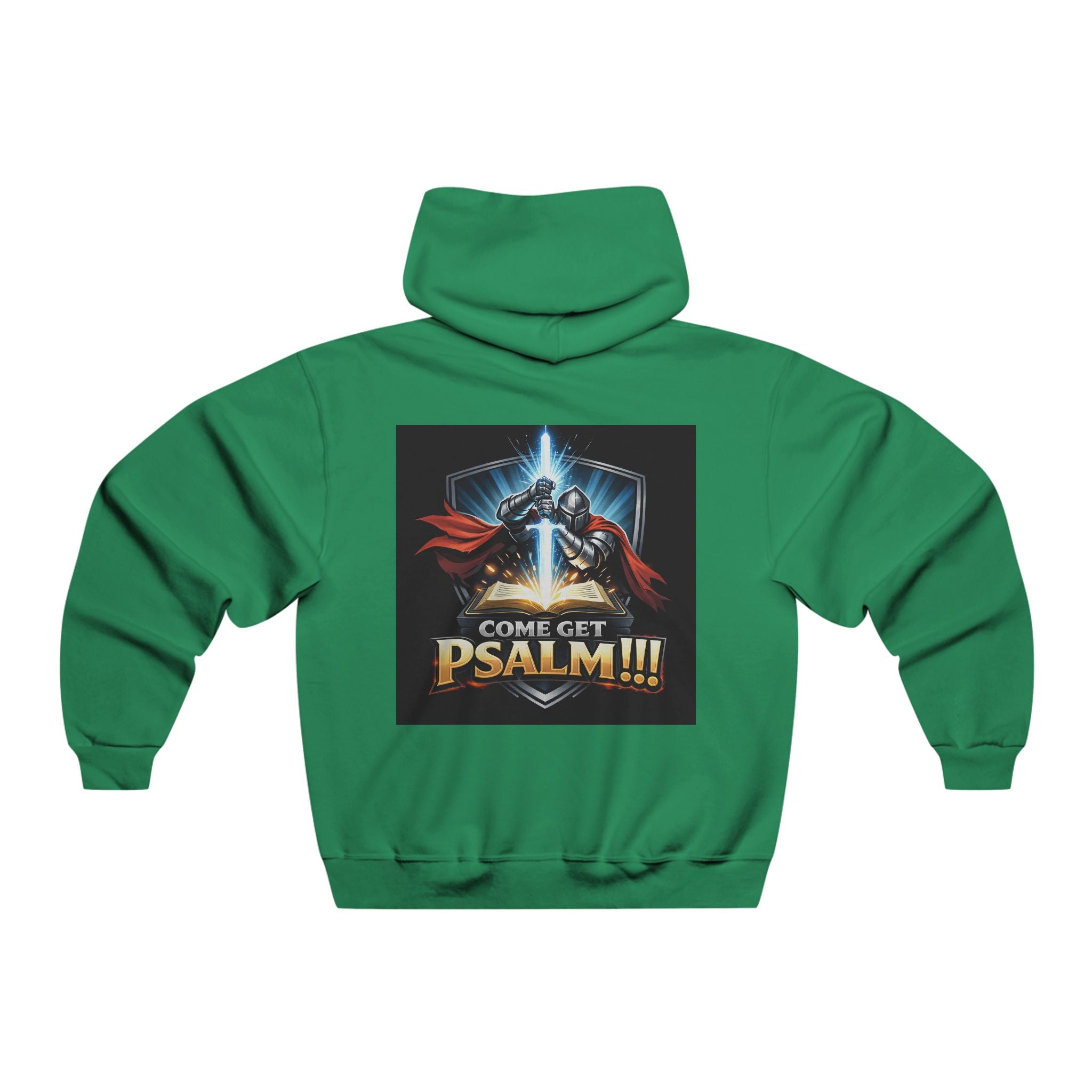 Psalm Warrior Hoodie — "Come Get Psalm!!!" Christian Knight Graphic Sweatshirt