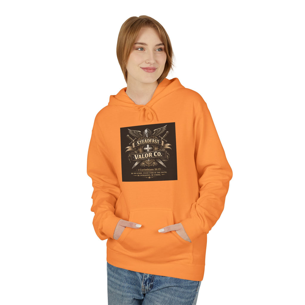 Christian Cross Hoodie — 'Stand by the Word' Inspirational Faith Sweatshirt