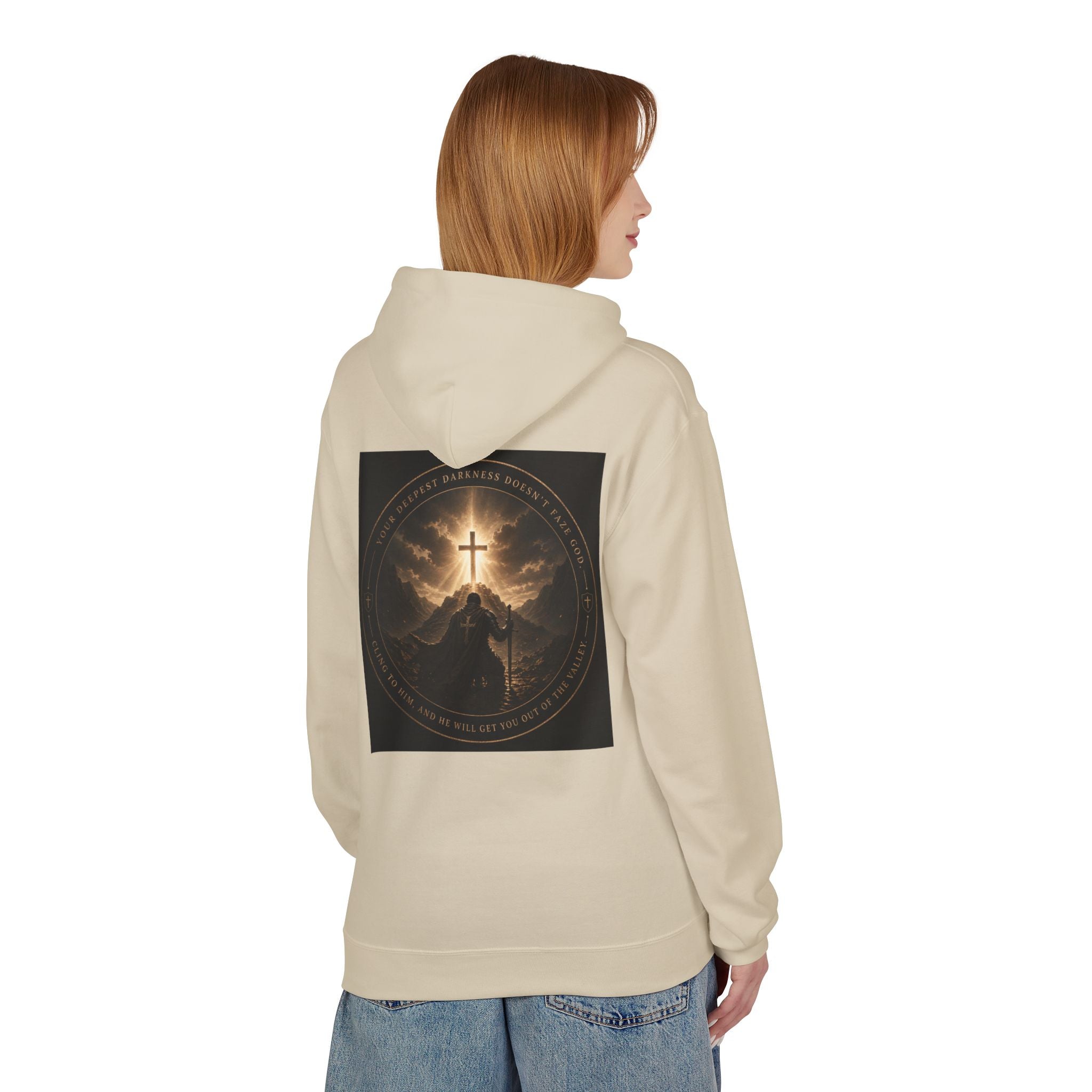 Christian Cross Hoodie — 'Stand by the Word' Inspirational Faith Sweatshirt