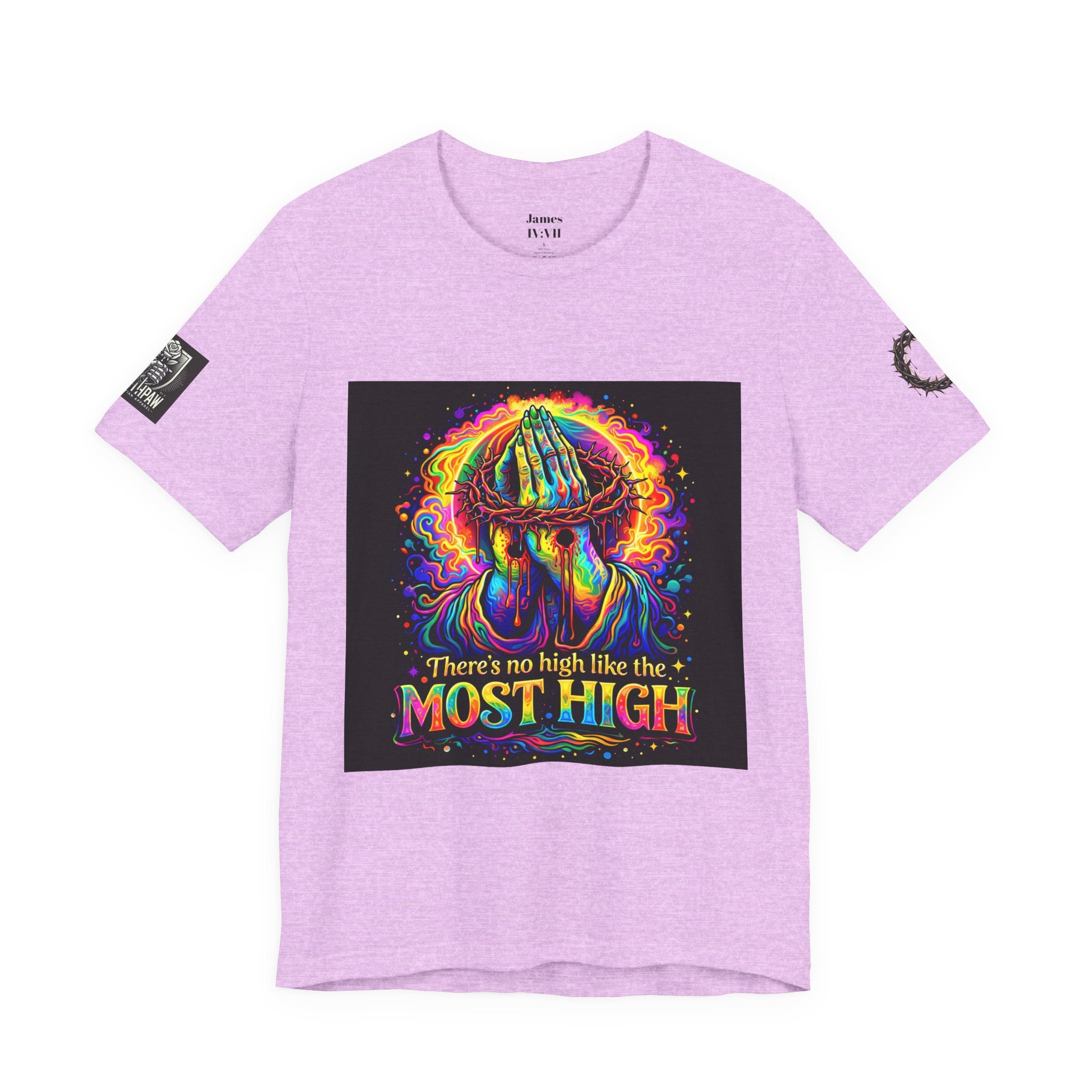 Psychedelic Jesus T‑Shirt – "There's No High Like the Most High" Graphic Tee