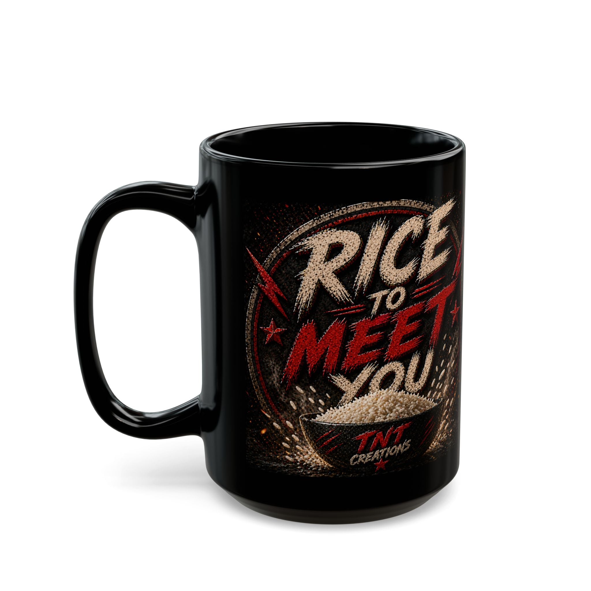 TNT Creations Black Logo Mug — 11oz/15oz Ceramic Coffee Cup