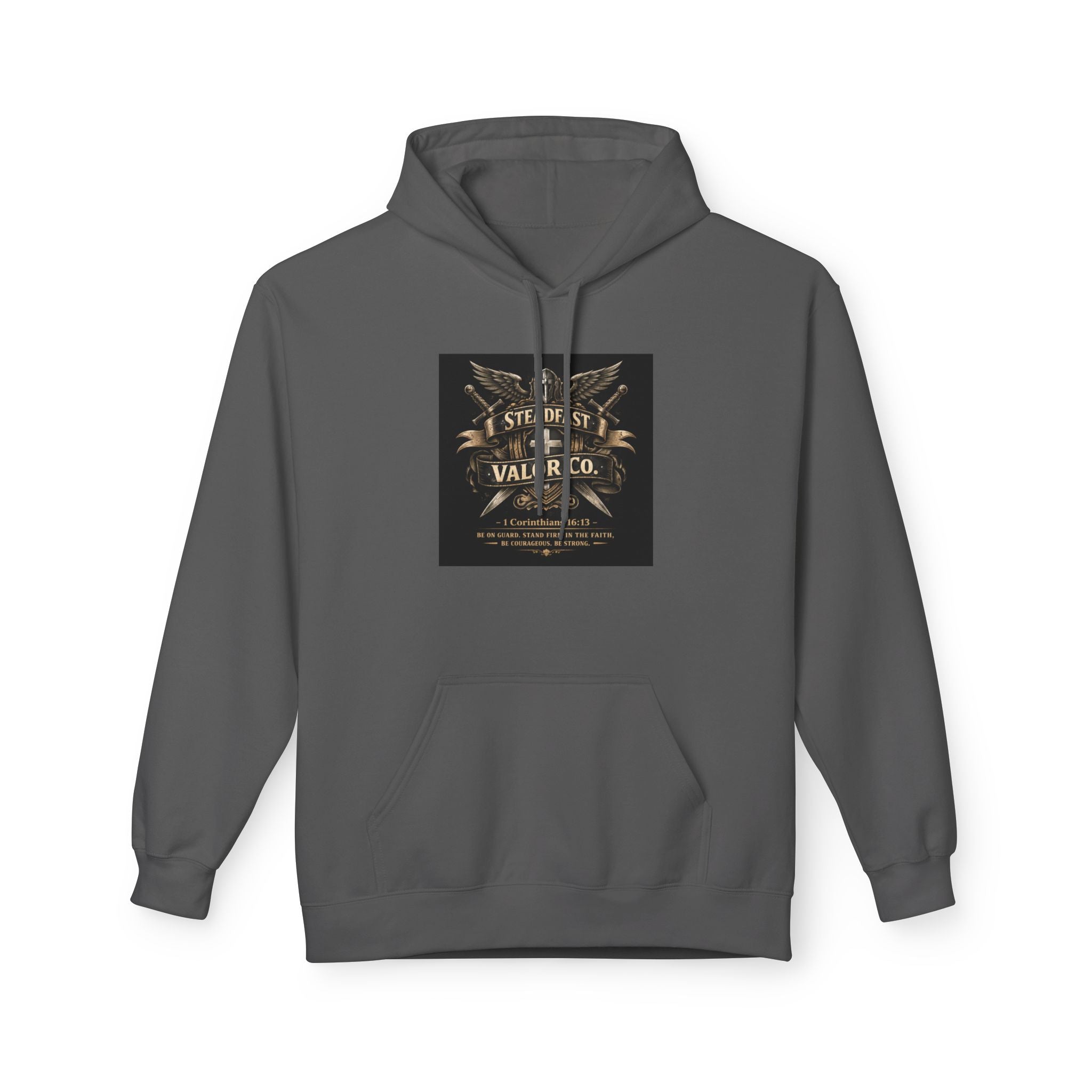 Christian Cross Hoodie — 'Stand by the Word' Inspirational Faith Sweatshirt