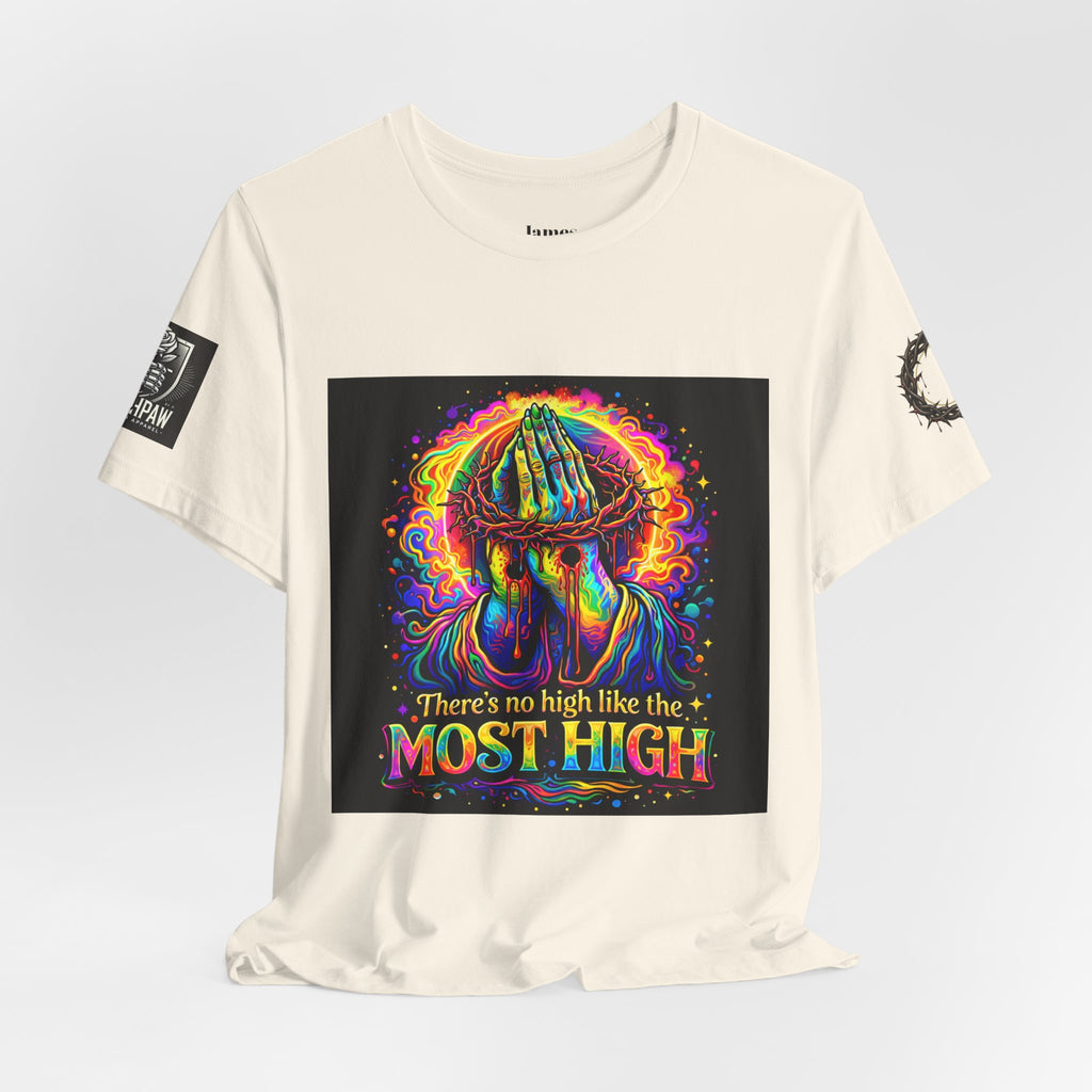 Psychedelic Jesus T‑Shirt – "There's No High Like the Most High" Graphic Tee