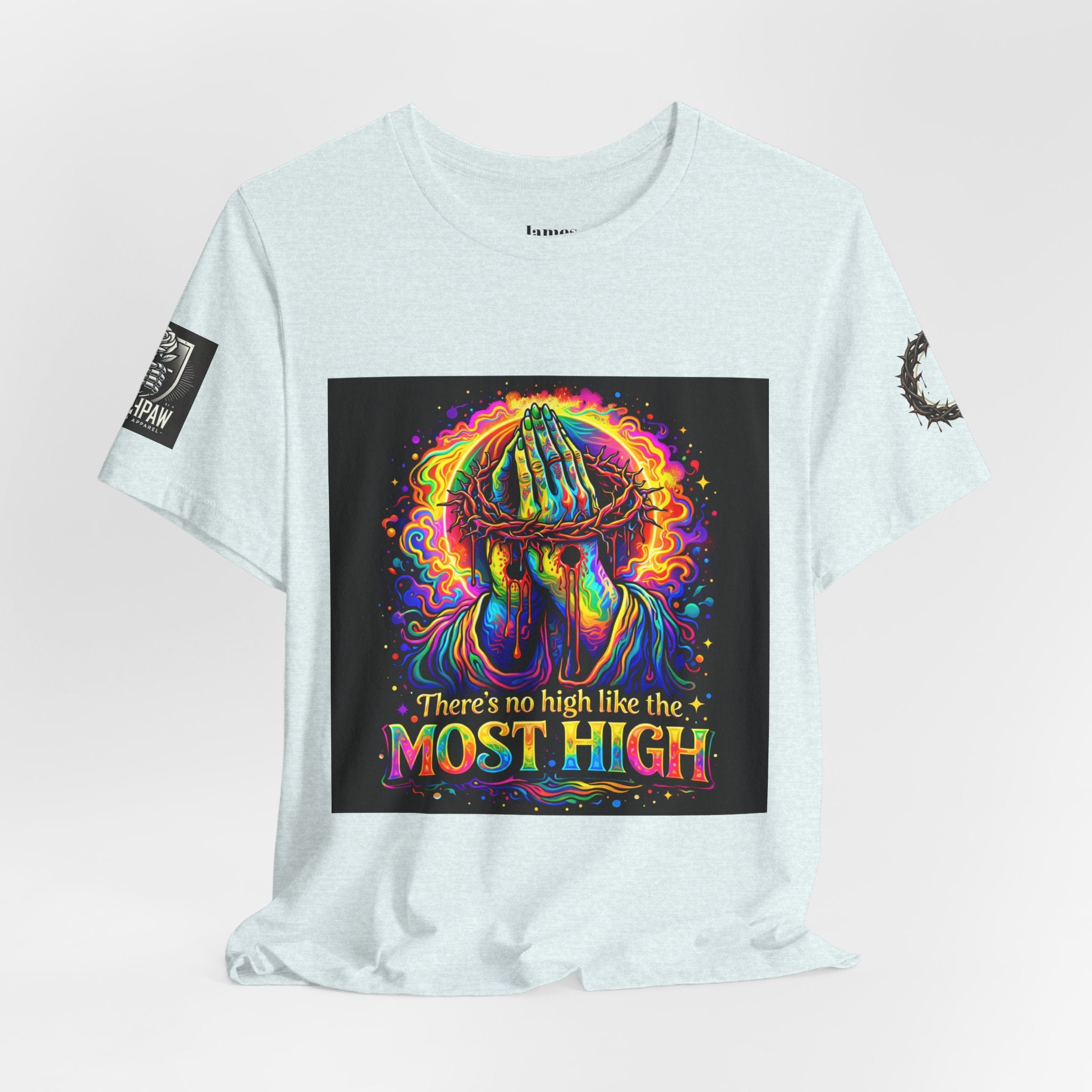 Psychedelic Jesus T‑Shirt – "There's No High Like the Most High" Graphic Tee