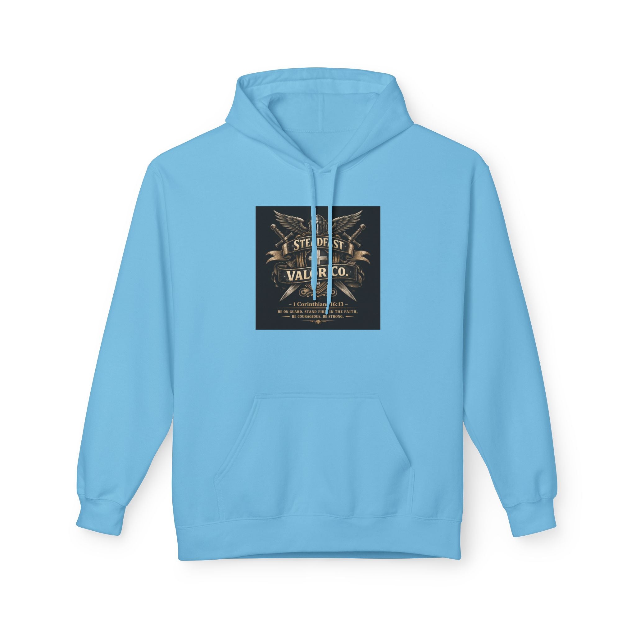 Christian Cross Hoodie — 'Stand by the Word' Inspirational Faith Sweatshirt