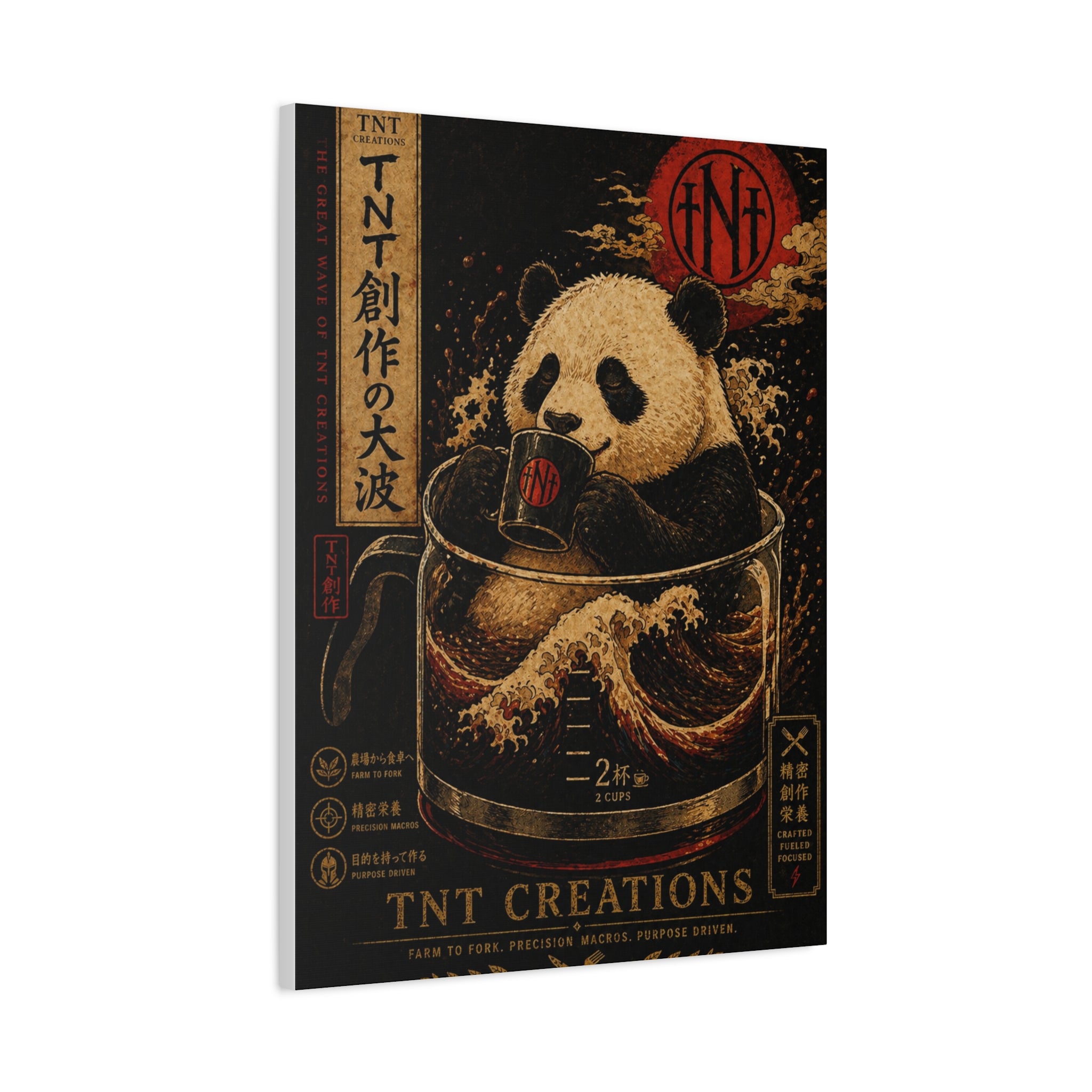 Panda Tea Canvas