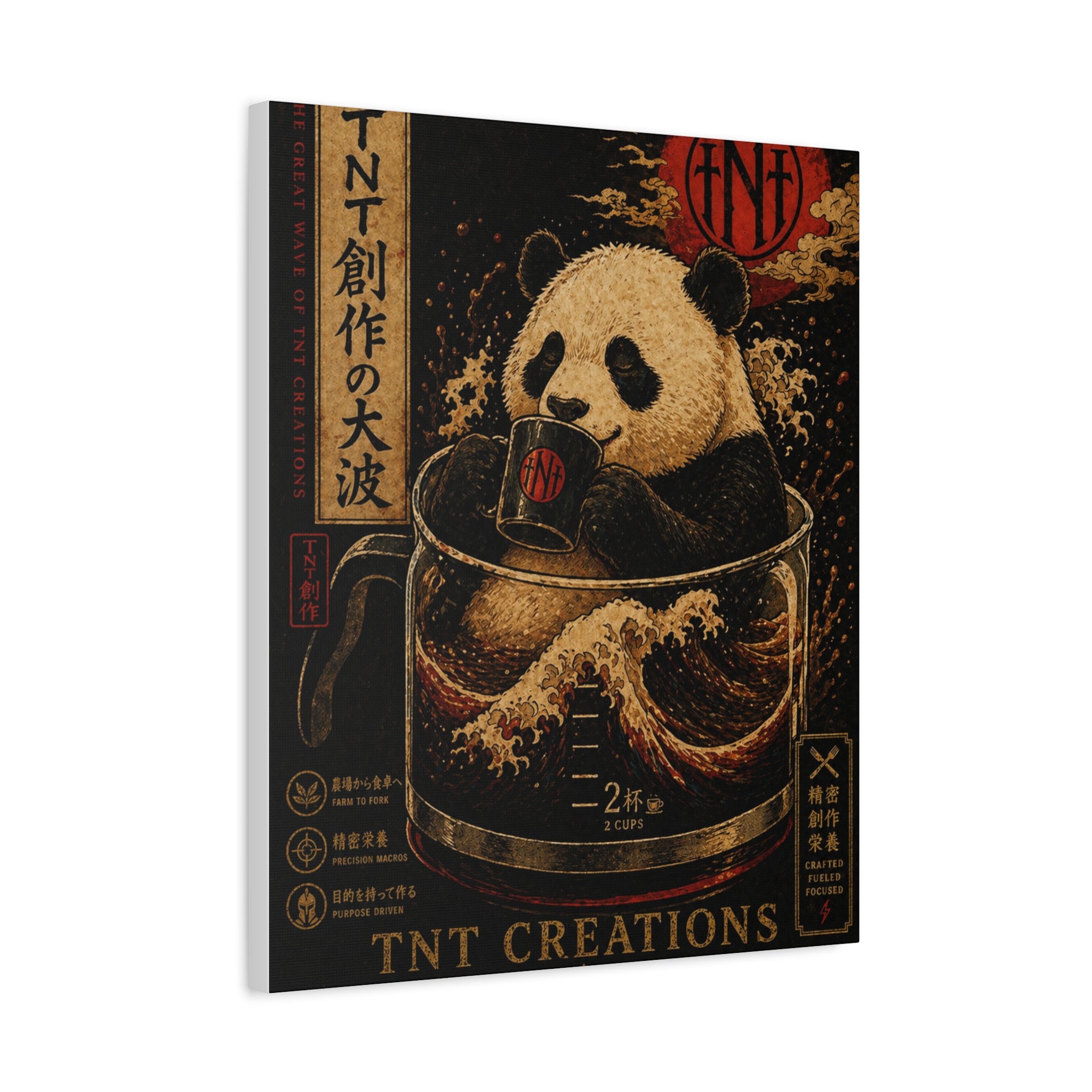 Panda Tea Canvas