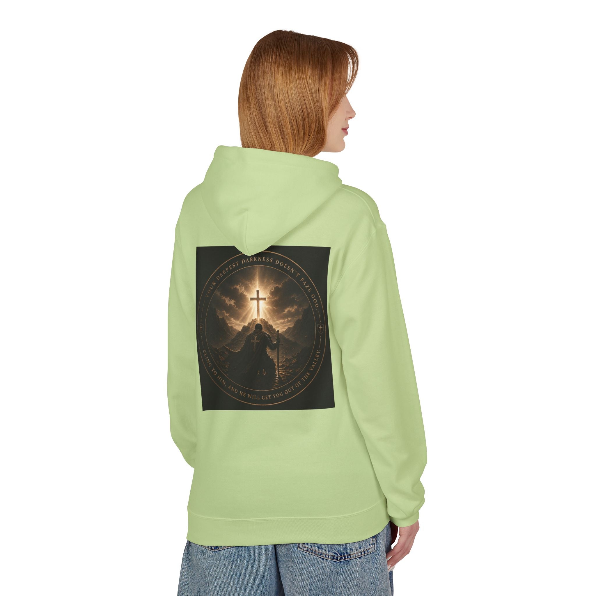 Christian Cross Hoodie — 'Stand by the Word' Inspirational Faith Sweatshirt