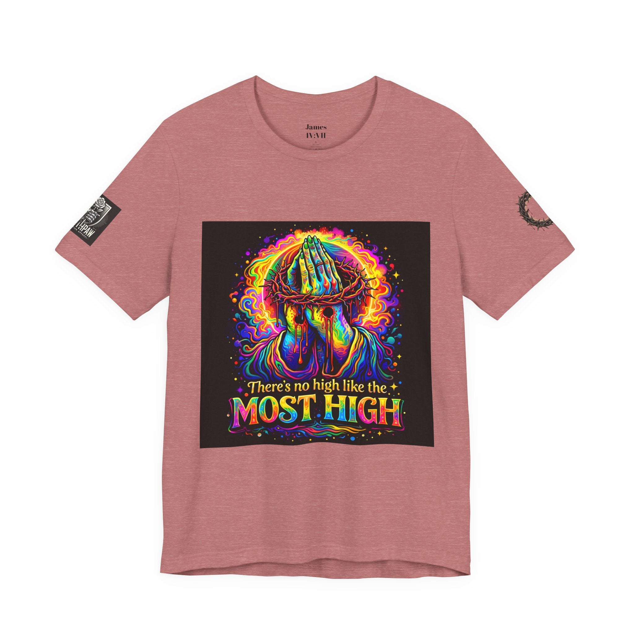 Psychedelic Jesus T‑Shirt – "There's No High Like the Most High" Graphic Tee