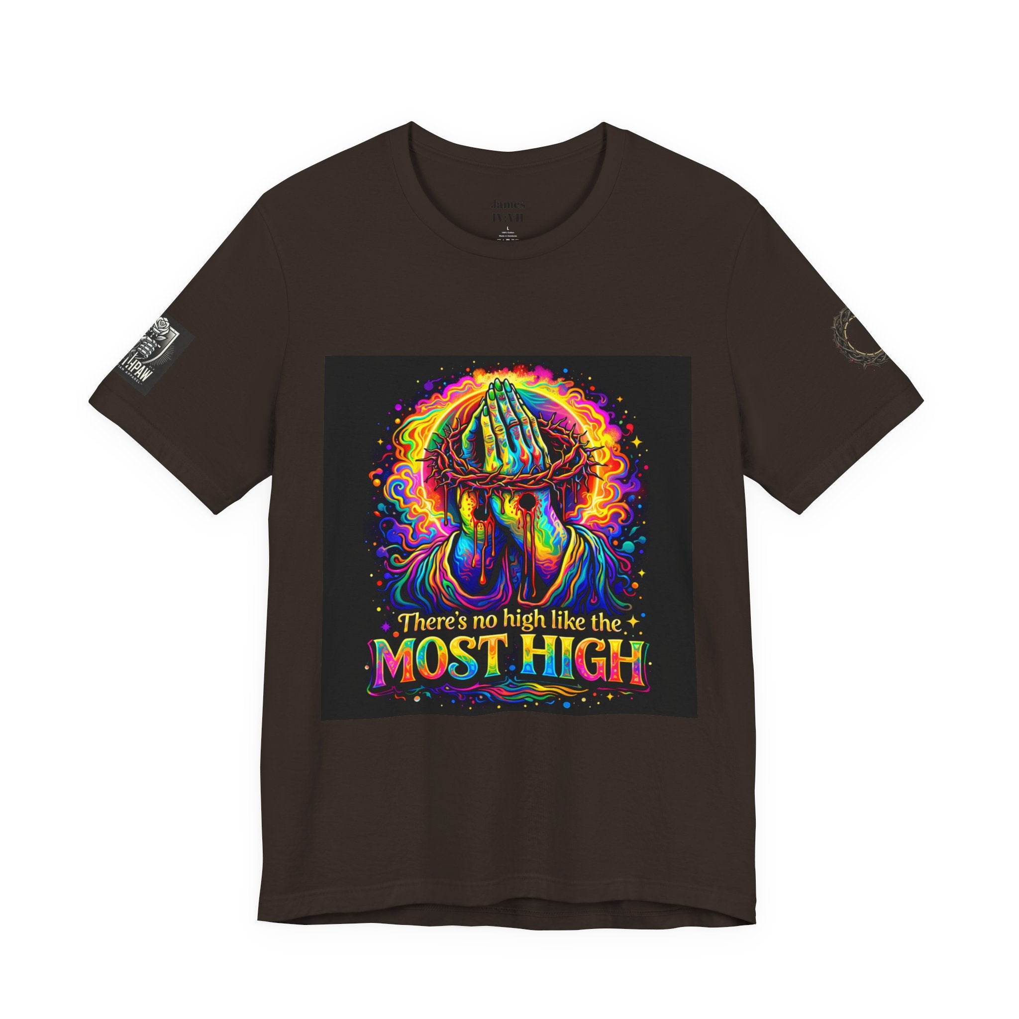 Psychedelic Jesus T‑Shirt – "There's No High Like the Most High" Graphic Tee