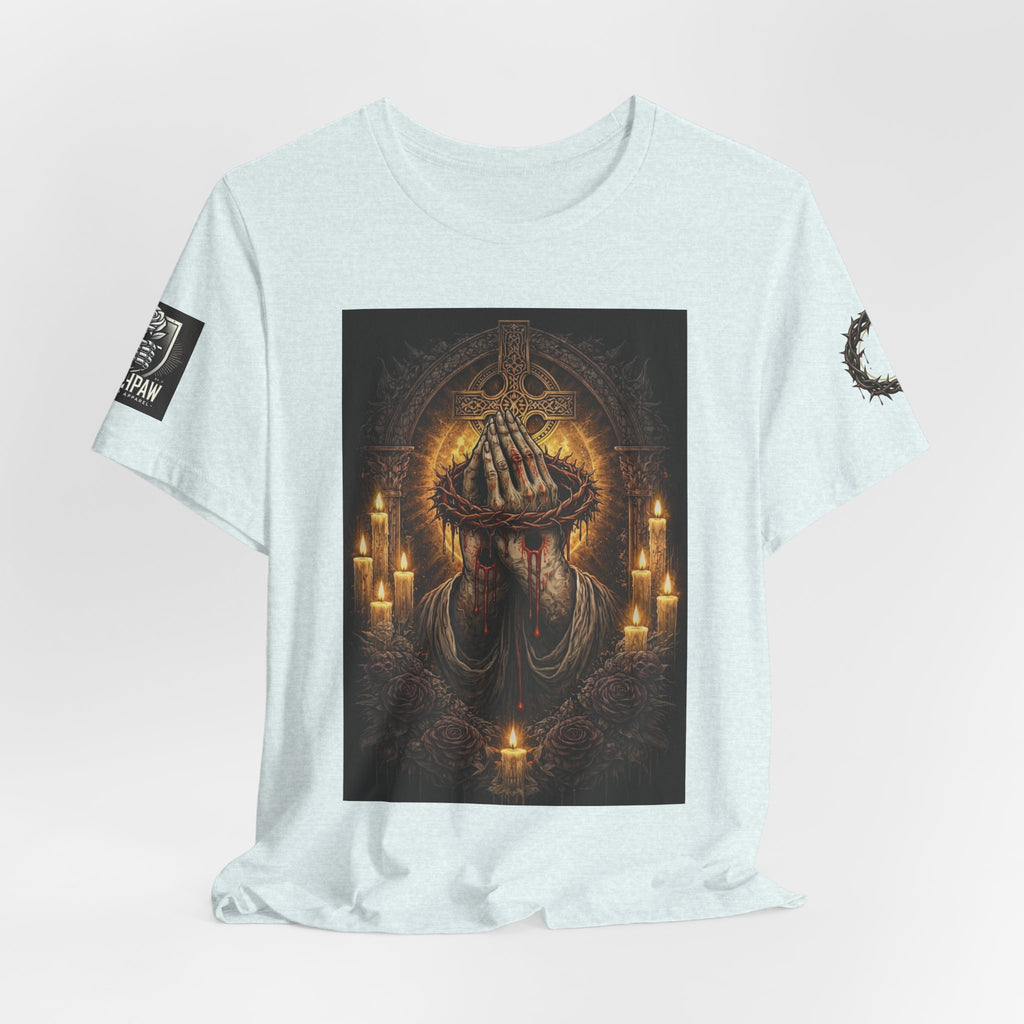 Satan-Repellant Graphic Tee — "Don't TRY me Satan!!" Chest Illustration & Back Slogan