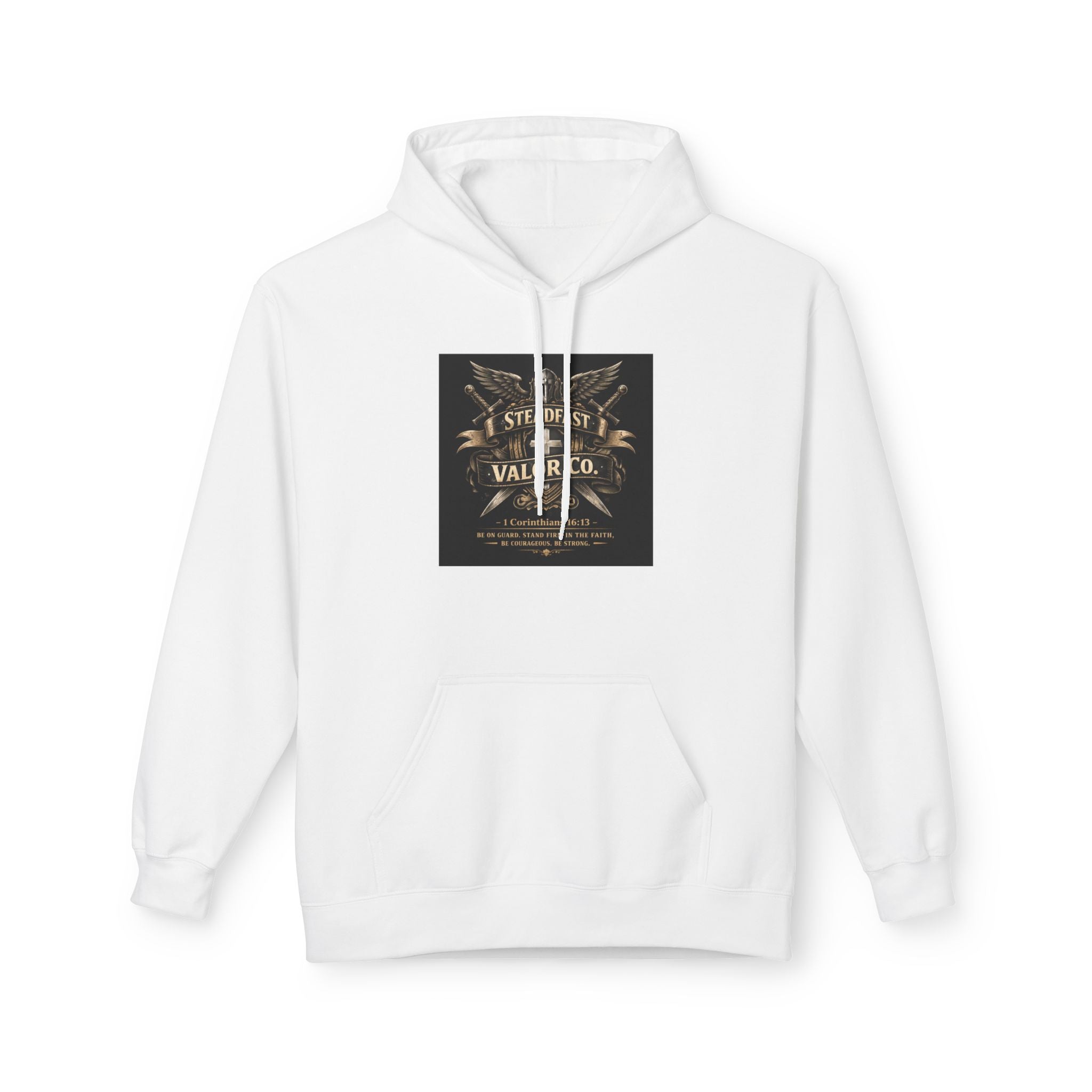 Christian Cross Hoodie — 'Stand by the Word' Inspirational Faith Sweatshirt