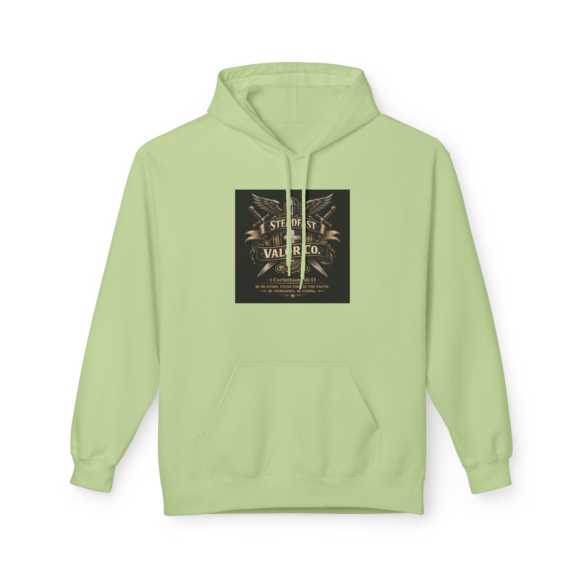Christian Cross Hoodie — 'Stand by the Word' Inspirational Faith Sweatshirt