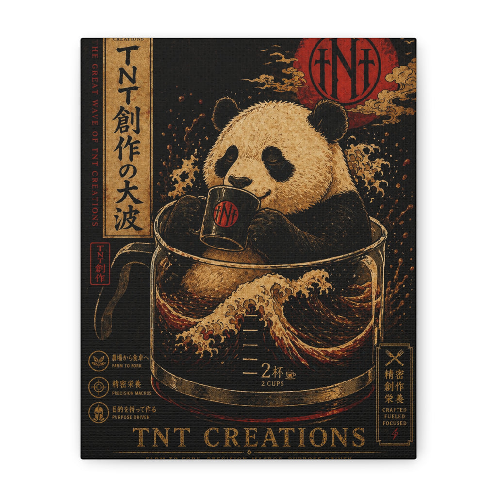 Panda Tea Canvas