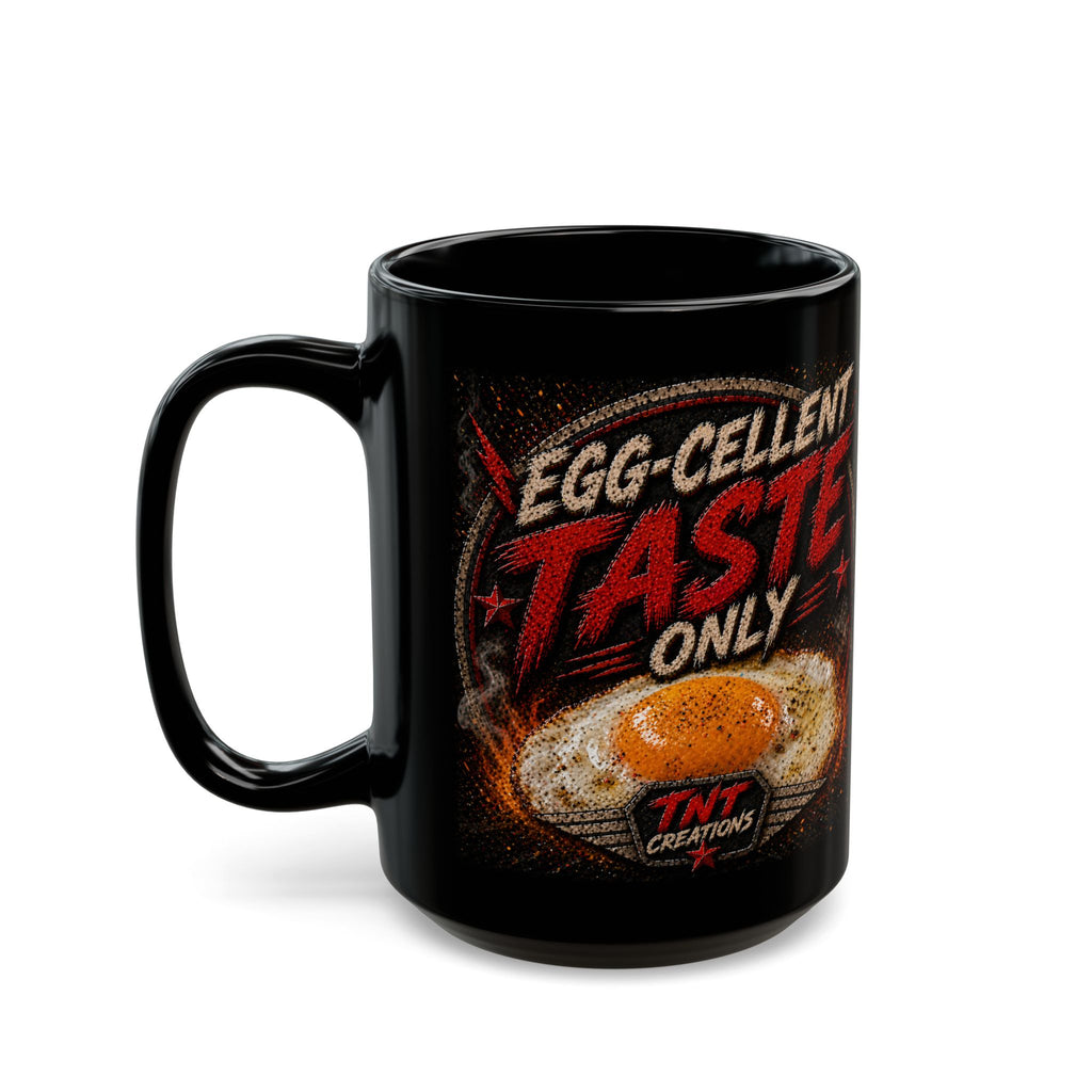 TNT Creations Black Mug — Vintage Gold Logo Coffee Cup (11oz/15oz)