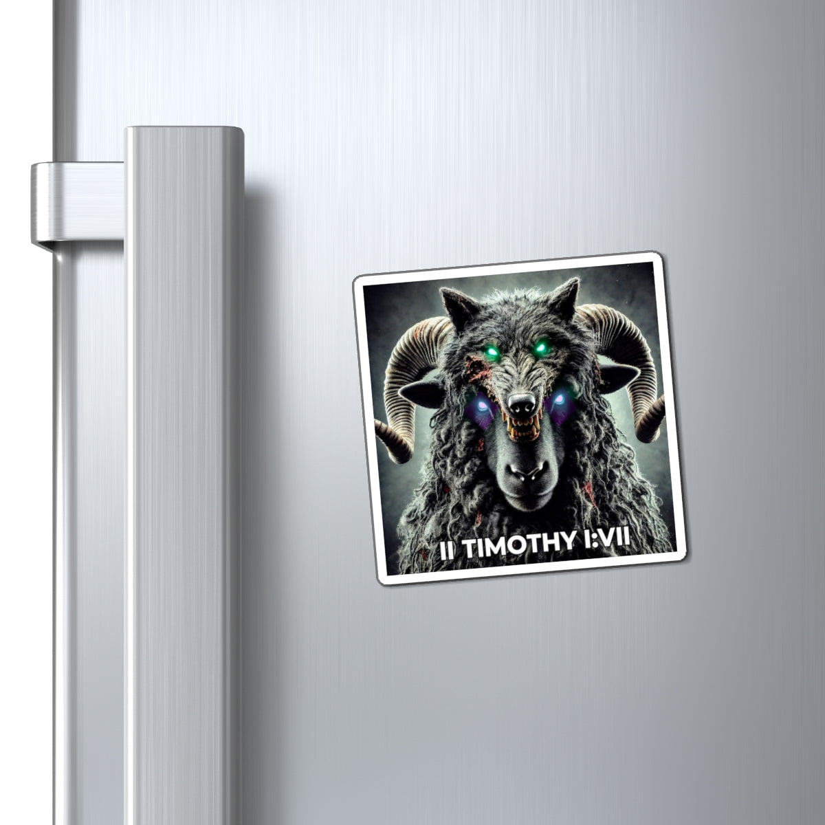 No Fear Black Sheep Magnet —  (II Timothy I:VII)
