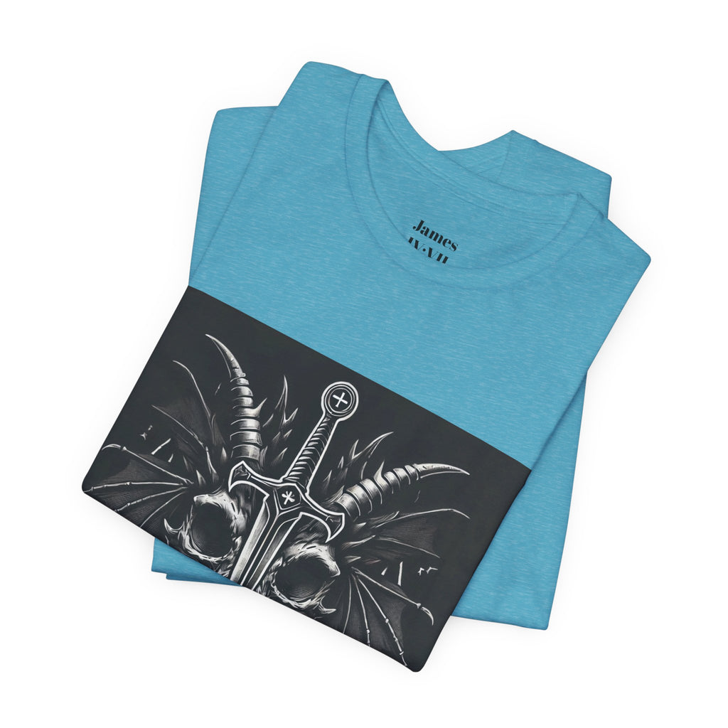 Defying Darkness Tee — "Aut Vincere, Aut Mori" Graphic T-Shirt