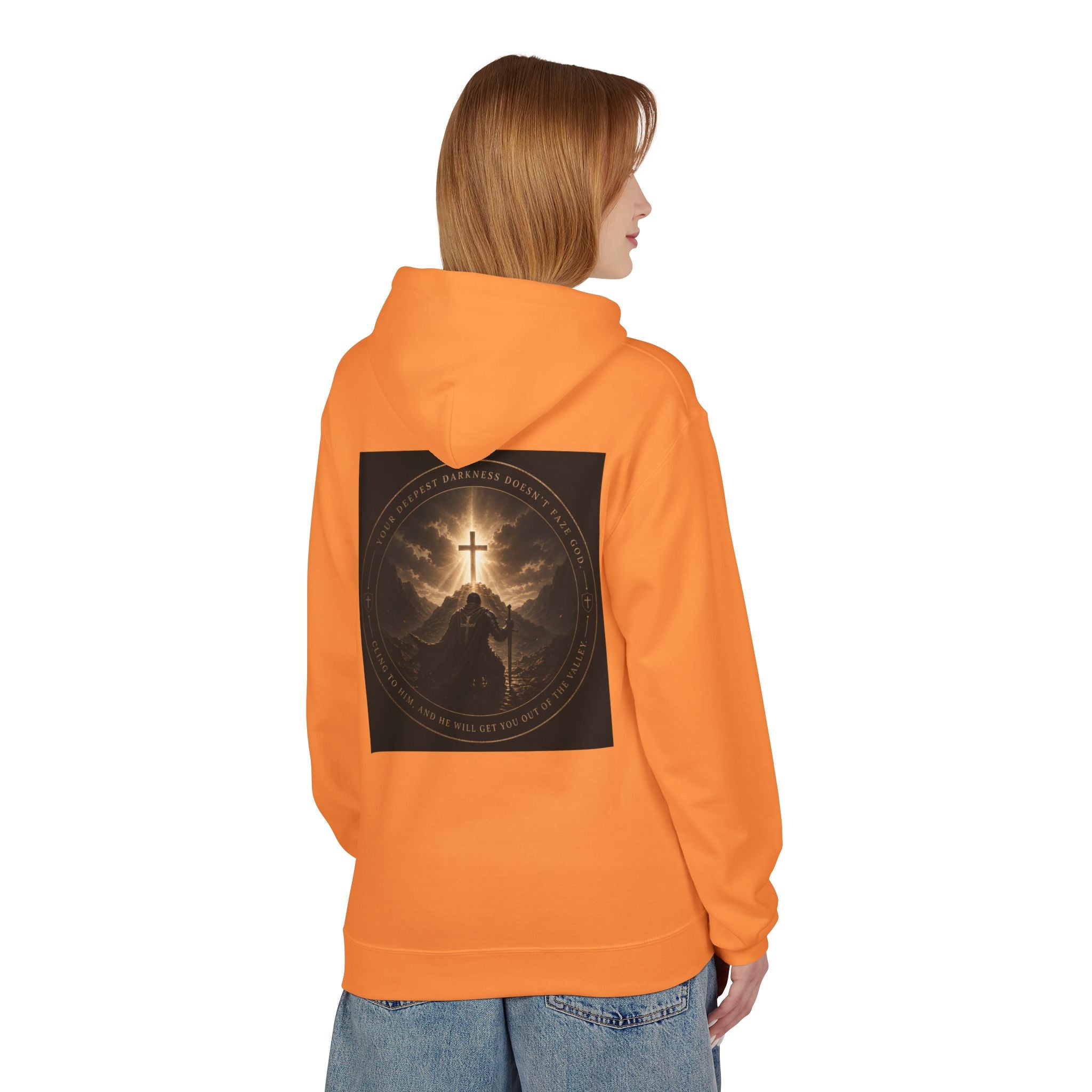 Christian Cross Hoodie — 'Stand by the Word' Inspirational Faith Sweatshirt