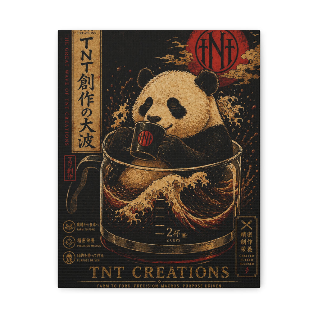 Panda Tea Canvas